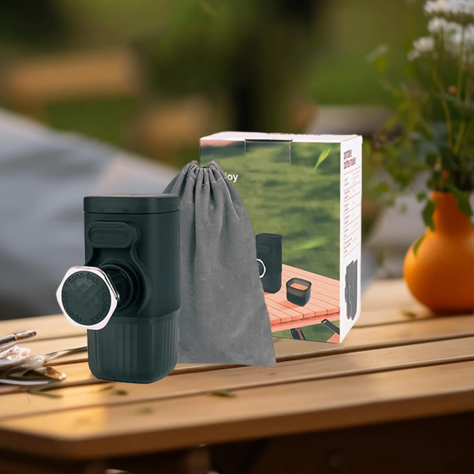 Bombas manuales de acero inoxidable para prensar café espressos para cápsulas de cerveza caseras al aire libre y prensa de café molido