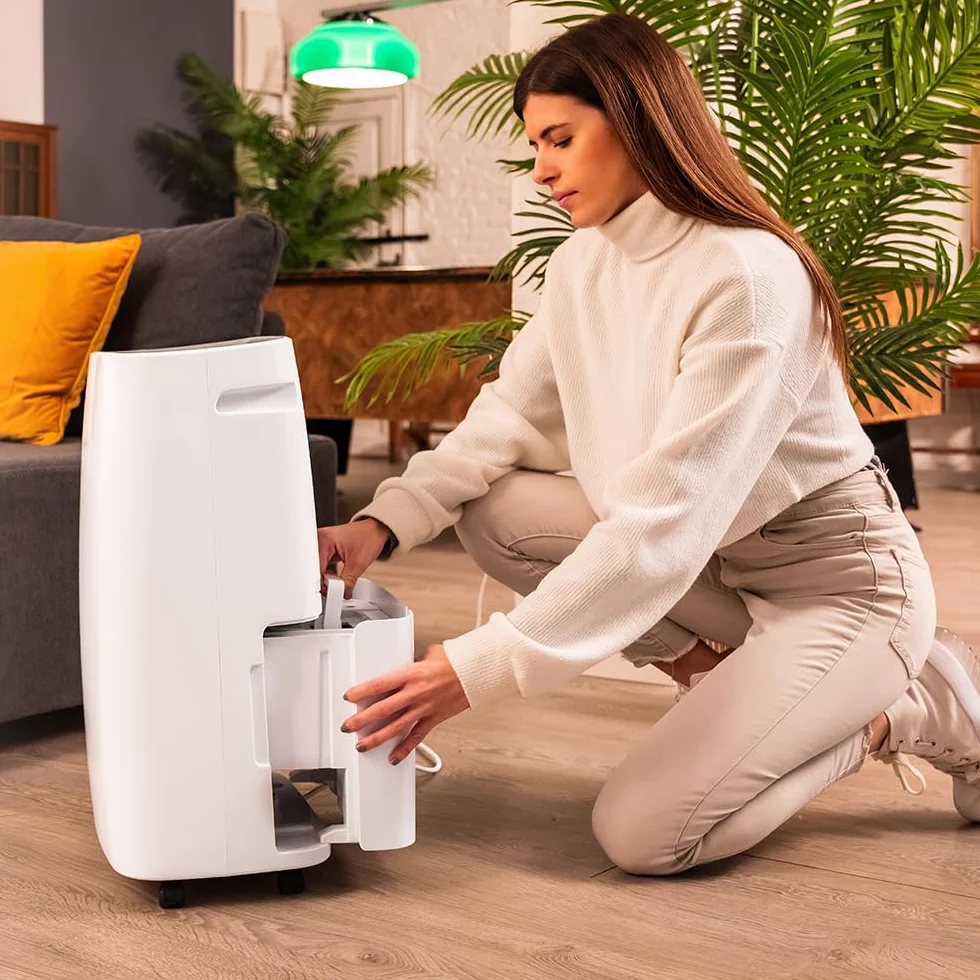 Cecotec Deshumidificador con Temporizador y Control Wifi BigDry 10000 Expert Connected. 580W, Depósito Extraíble de 6L, Deshumidificación de 30L/día, Selección de Humedad, Secado de Ropa