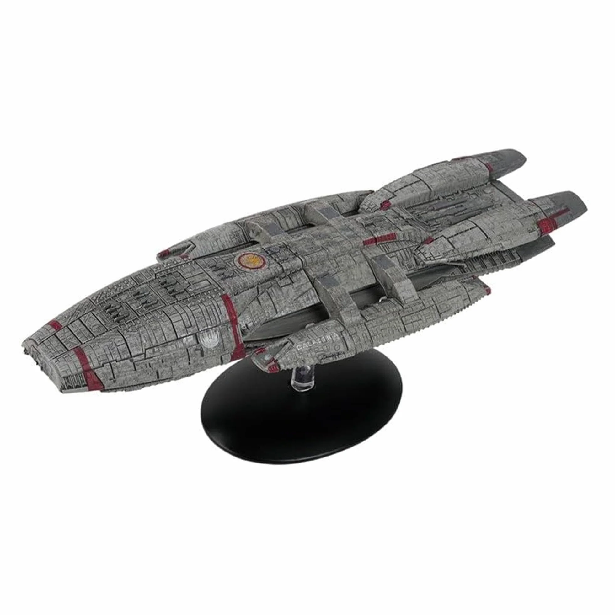 Hero Collector Galactica (Blood & Cromo) | Barco Battlestar Galactica | Réplica de modelo de metal y plástico ABS rojo