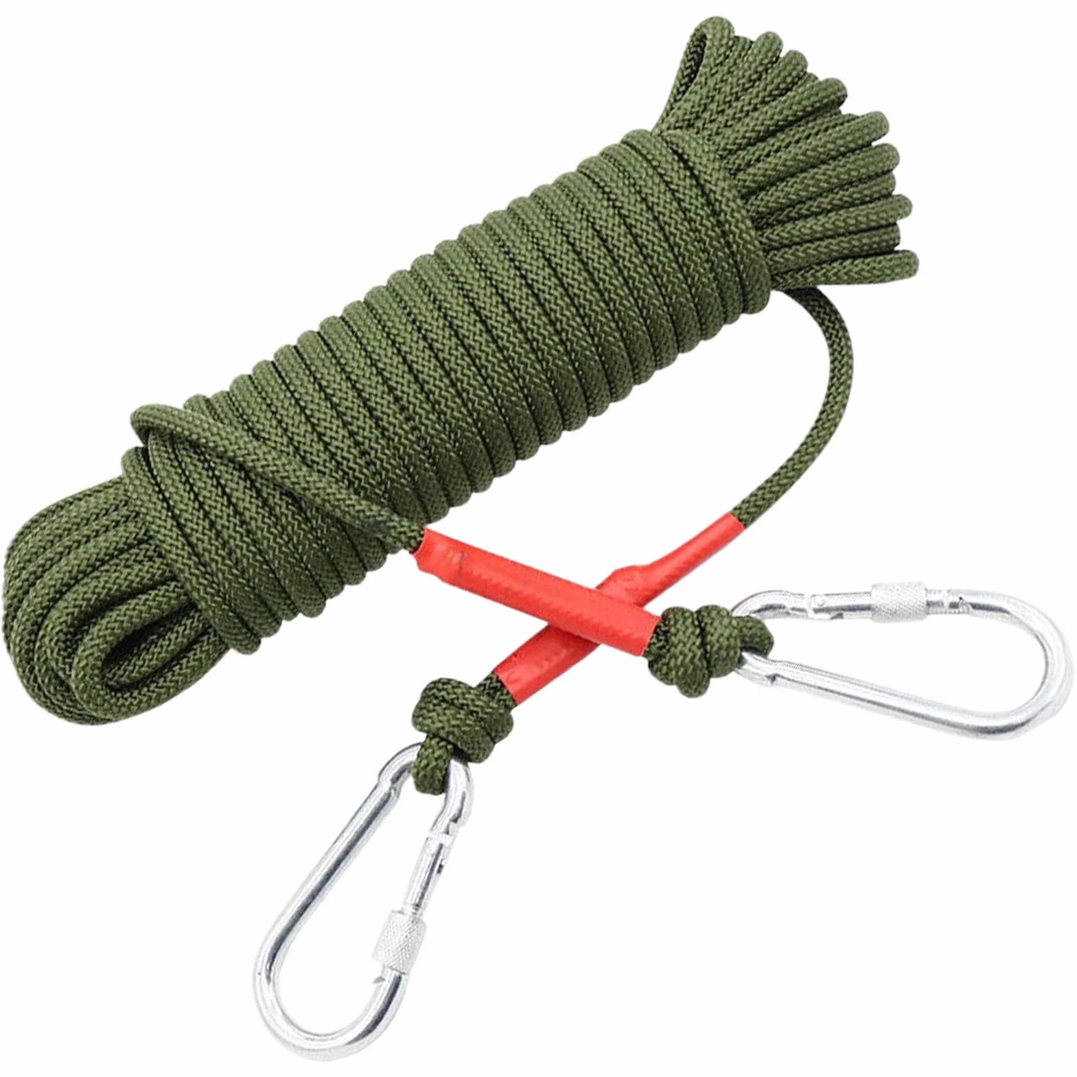 Cuerda De Escalada Estática 5 Metros Nylon para Seguridad Y Rescate Equipo De Tracción Exterior