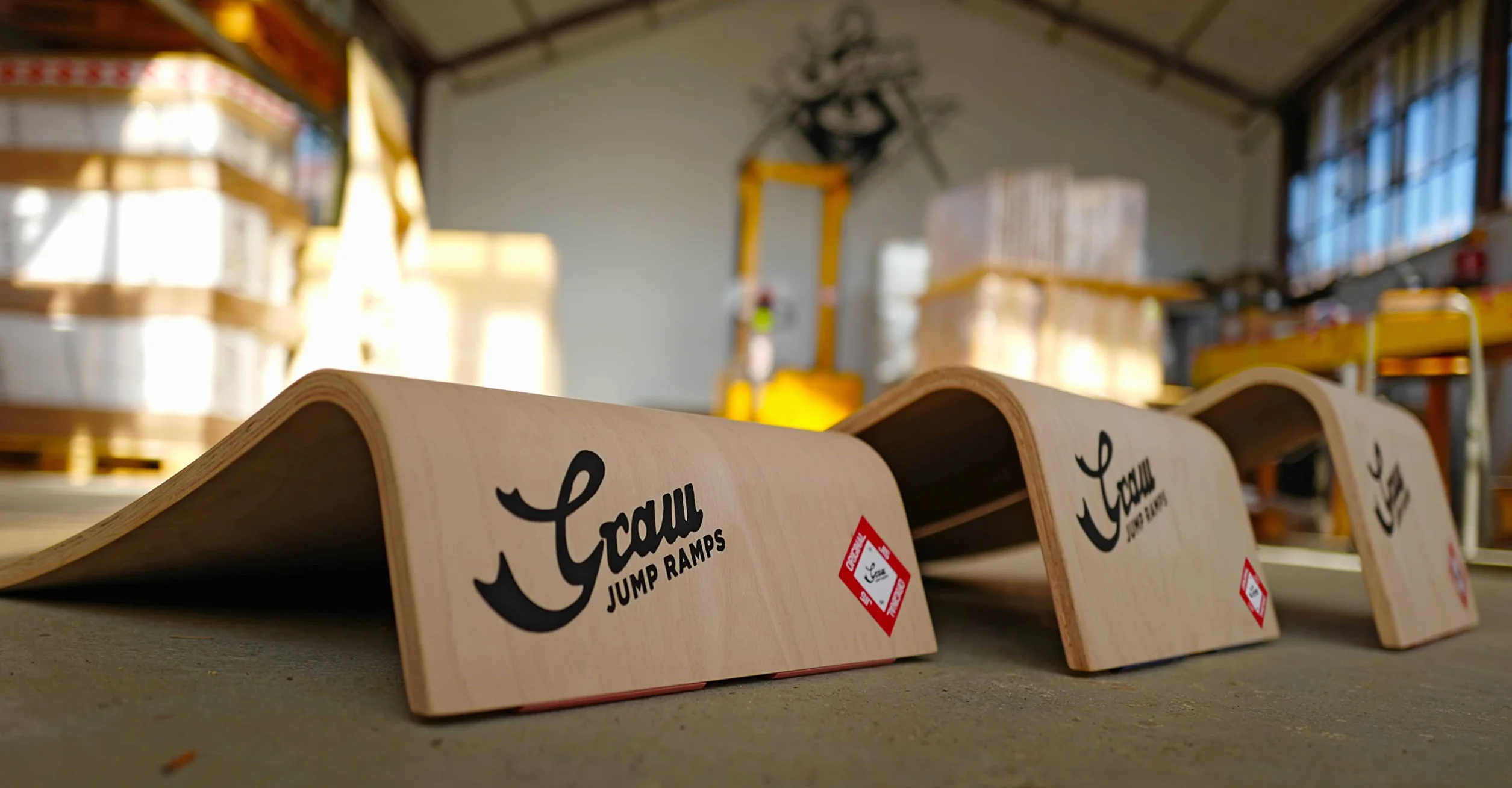 GRAW J25 Skateboard Scooter Rampe Natural