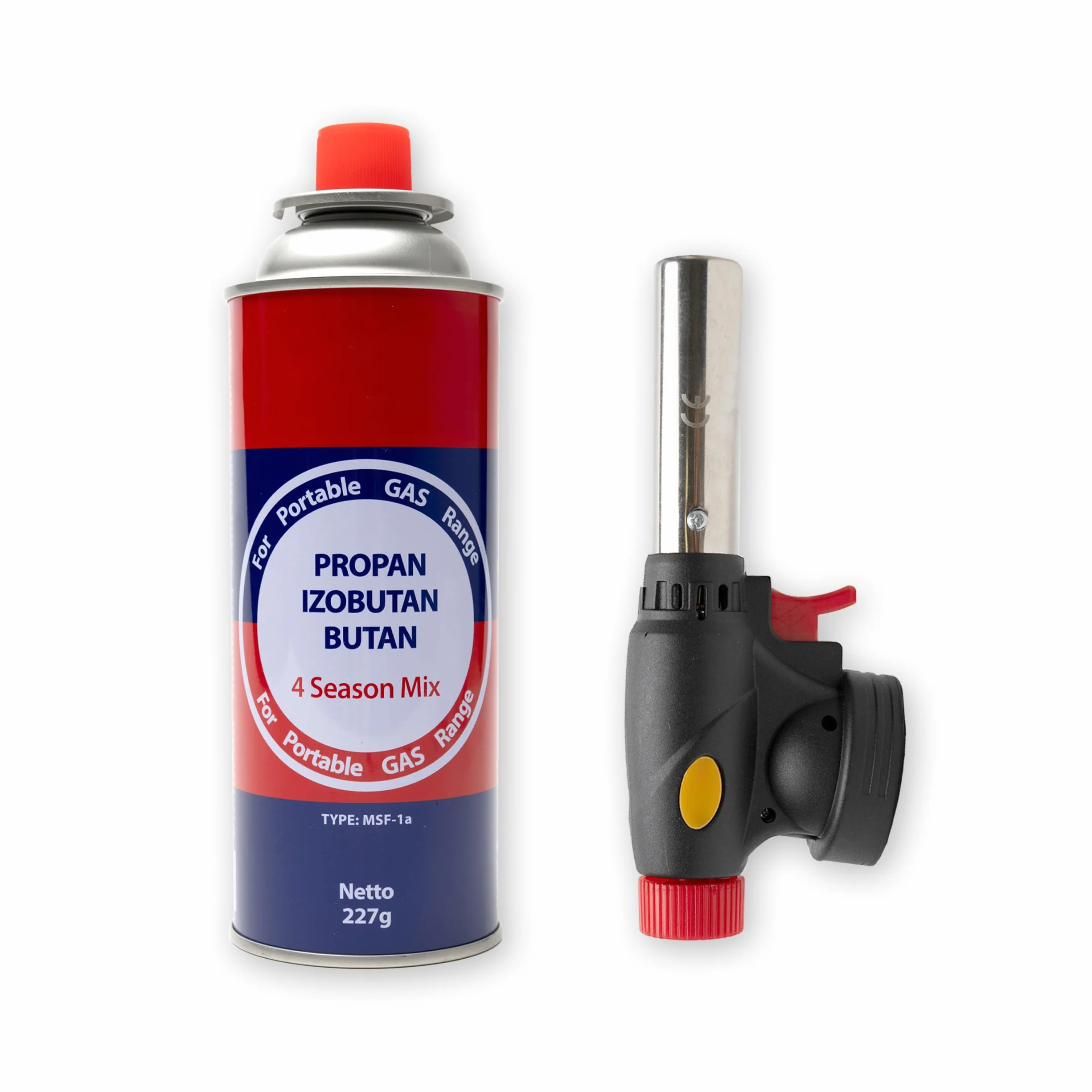 BESCH Soplete de Cocina Profesional con Gas Butano Propano 227g – Llama Ajustable, Encendido Seguro y Preciso, Ideal para Flambear, Parrilla, Postres, Soldadura y Bricolaje