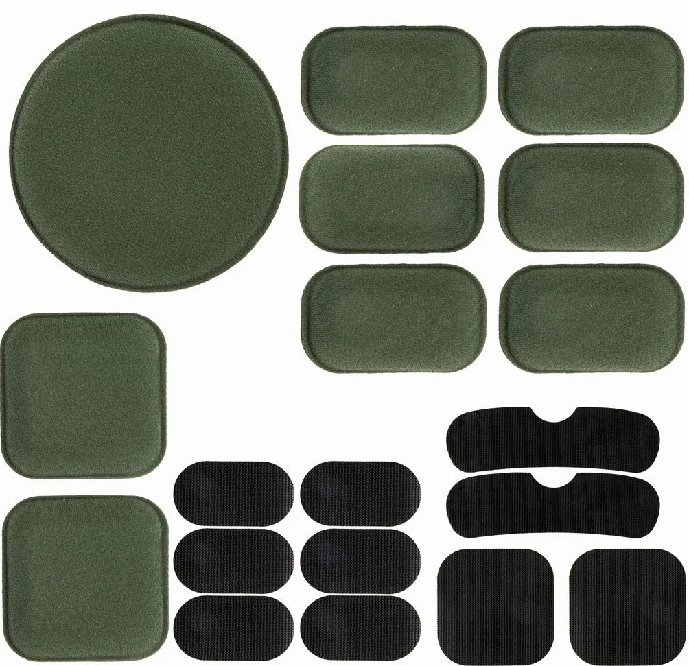Airsoft Helmet Pads 19PCS/Set Tactical Helmet Replacement Accessories Soft EVA Foam Padding Insert Motorcycle Padding Kits Bicycle Bike Mats for Costume Cosplay Fast Me CSACH FMA