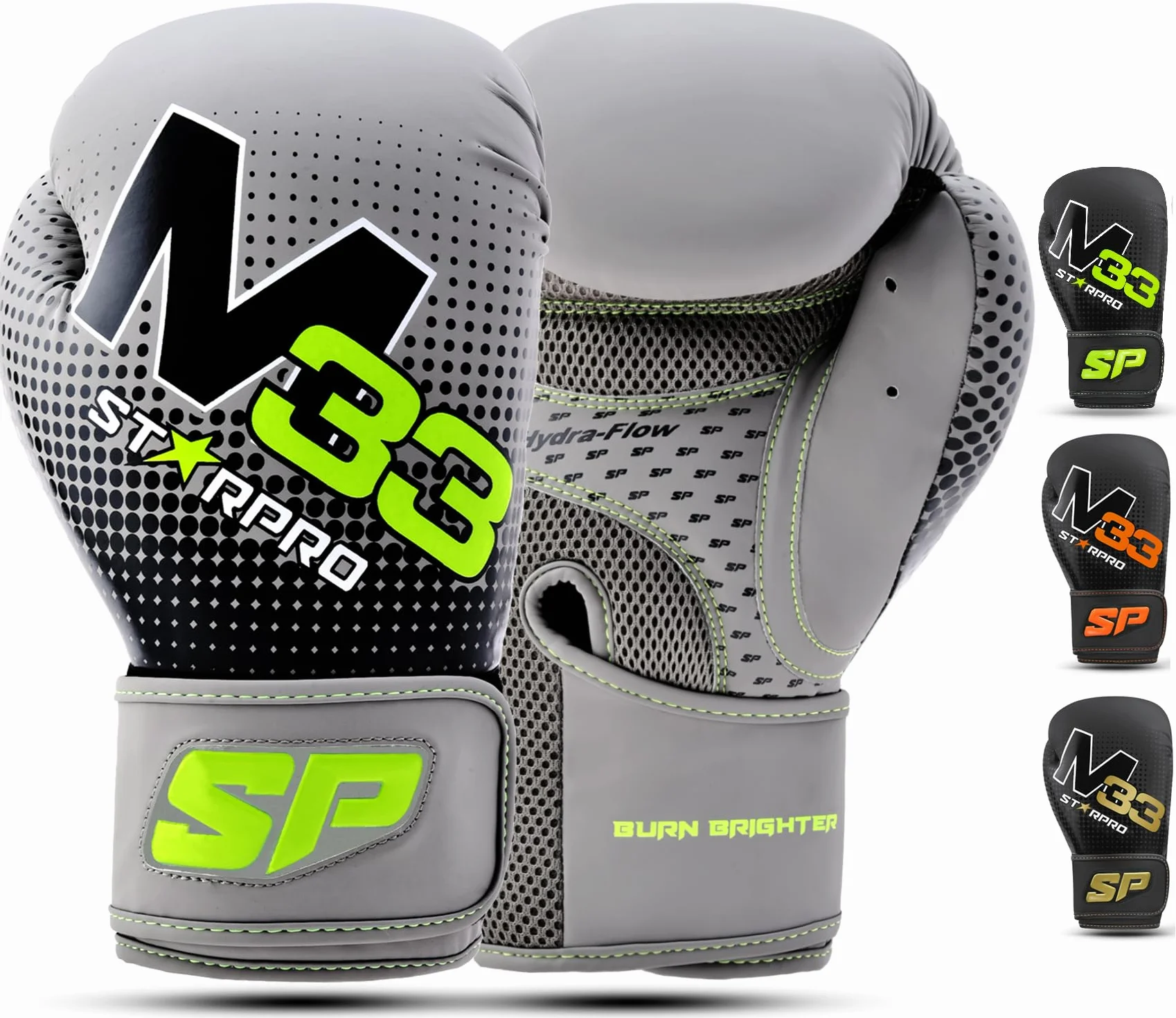 Starpro M33 Guantes de Boxeo Cuero Sintético Mate Entrenamiento Sparring Muay Thai Kickboxing 8oz 10oz 12oz 14oz 16oz