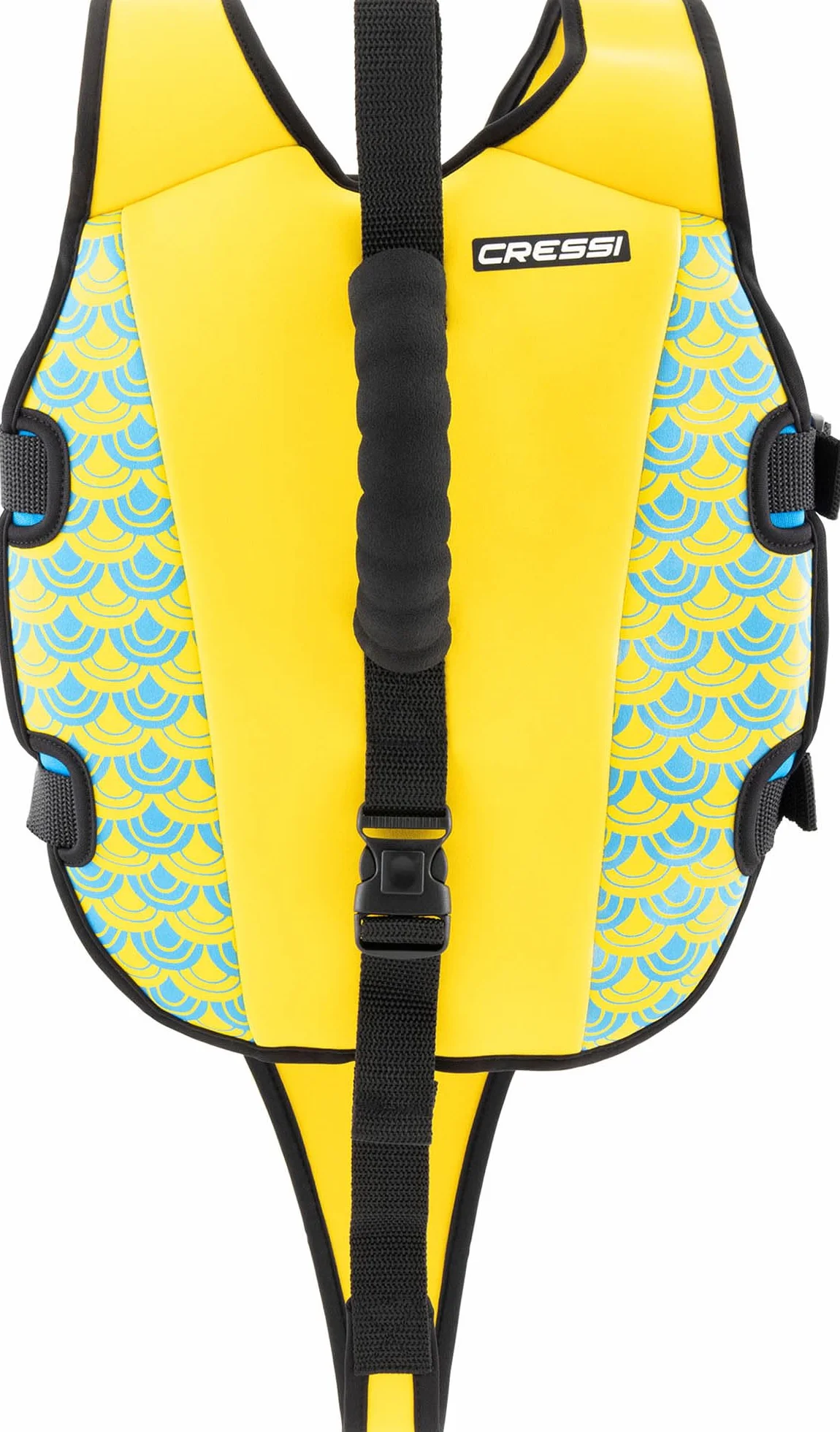 CRESSI Little Turtle Neoprene Swim Vest - Chaleco de Natación para Niños Equipado con Dos Asas - Una Ayuda Excelente para Flotar y Mantener el Equilibrio en el Agua