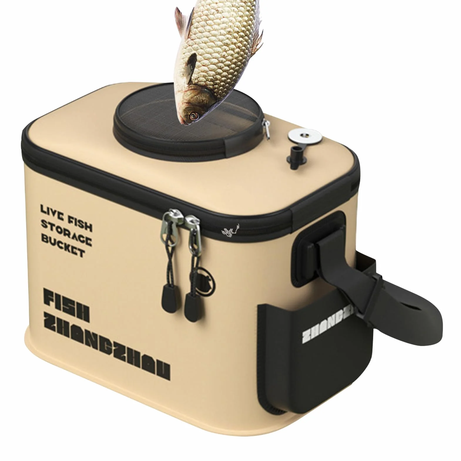 Cubo Plegable para Peces EVA Multifuncional para Lagos, Arroyos