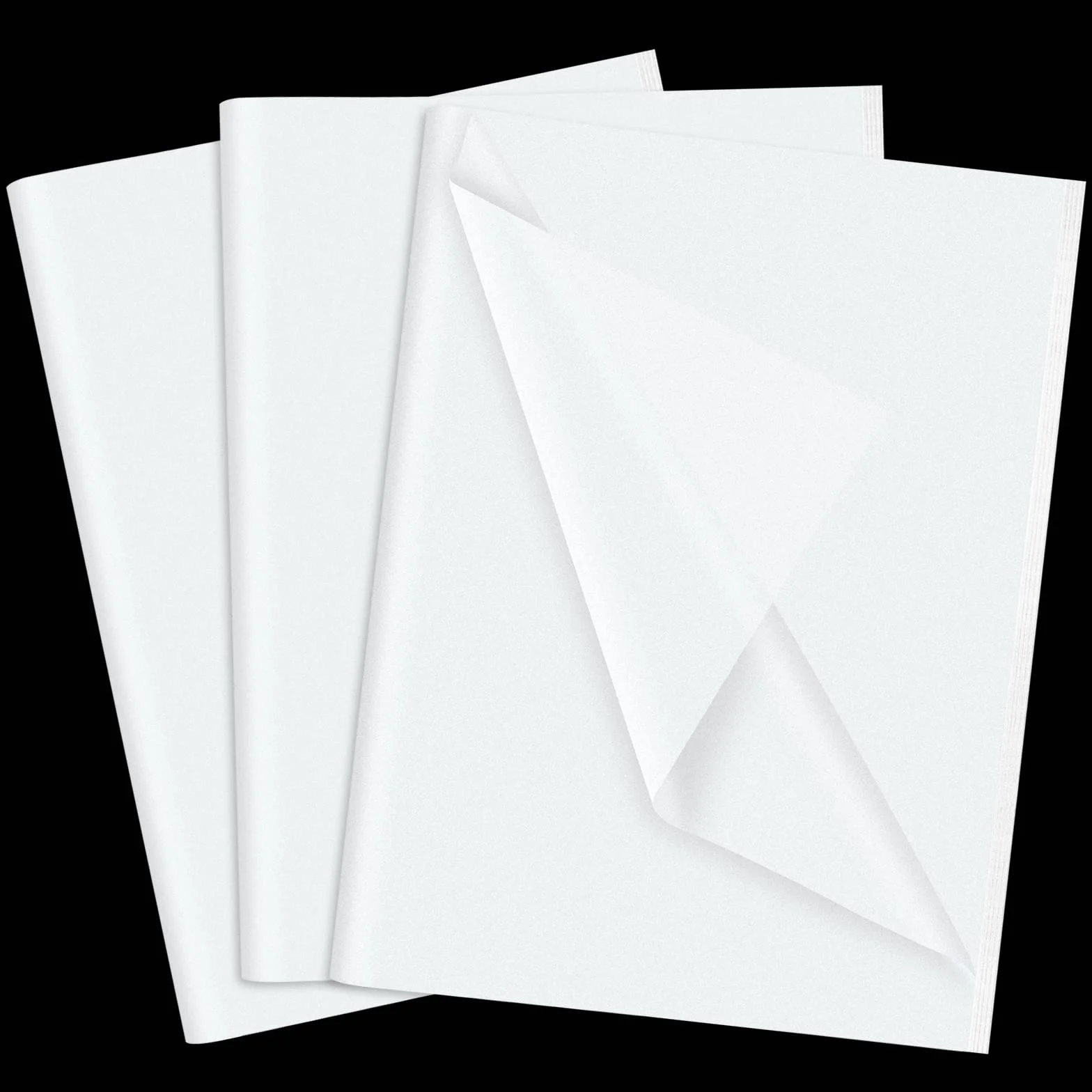 NEBURORA Papel de seda blanco para bolsas de regalo 60 hojas 50 x 35 cm Papel de embalaje blanco para envolver regalos Relleno Flor Arte Artesanía DIY Cumpleaños Boda Decoración (Blanco)