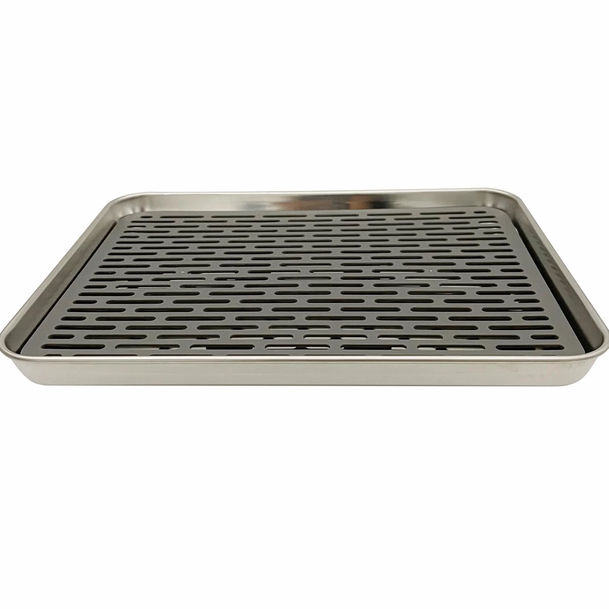 duoyif Bandeja De Goteo De Acero Inoxidable, Bandeja De Goteo De Cerveza, Bandejas Antigoteo Rectangular, Bandeja De Te Inox, Bandeja De Goteo Para Restaurantes Bares Cocinas (31,5x24,5x2,5cm)