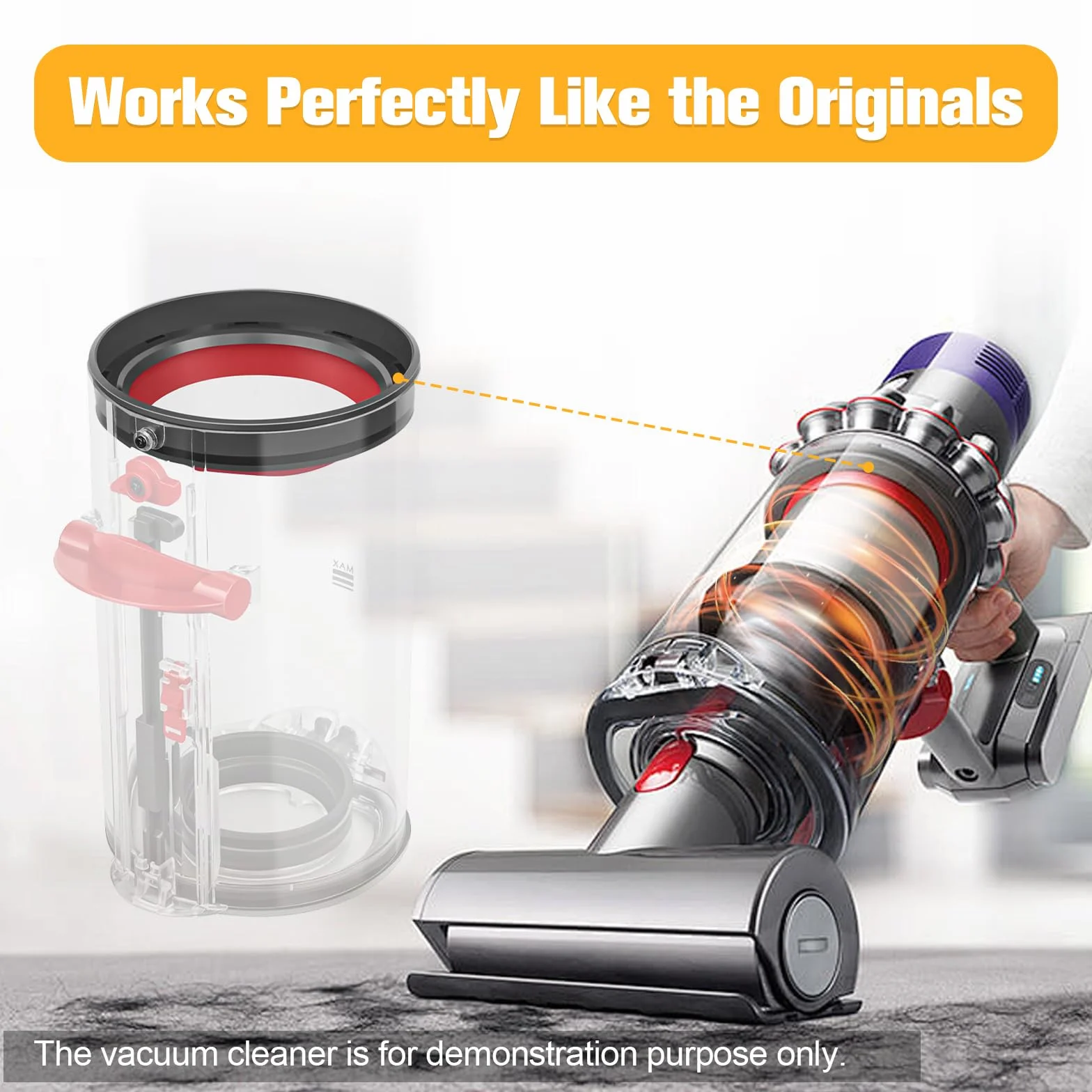 V11 Anillo de Sellado Fijo de Cubo de Polvo para Dyson V11 V15 Recambios Cubo Piezas de repuestos Partes de reparación SV14 SV17 SV15 SV22 SV28 aspiradora Accesorios Destornillador