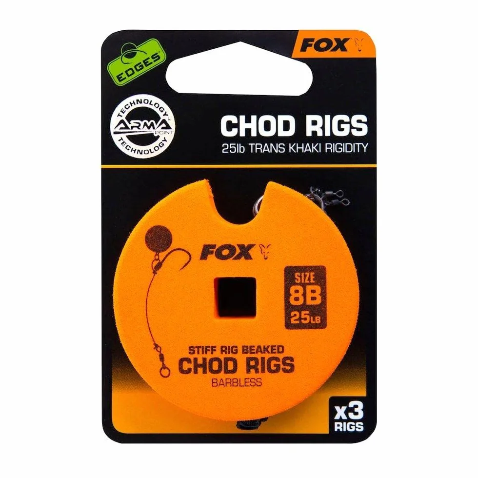 Fox Edges Micro-Barbed Chod Rigs Fishing