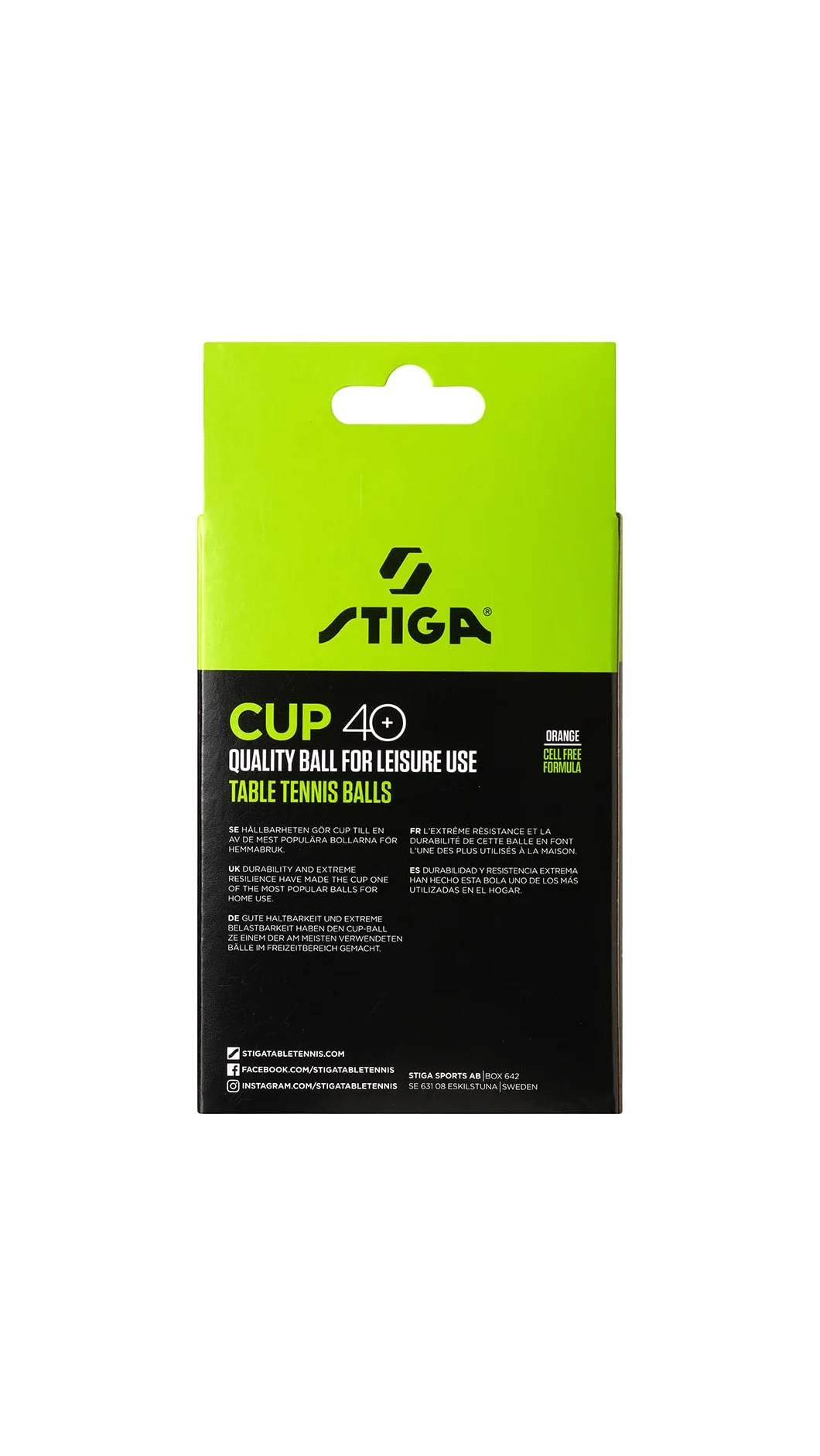 Stiga Cup 40+ Bolas de pingis Adulto