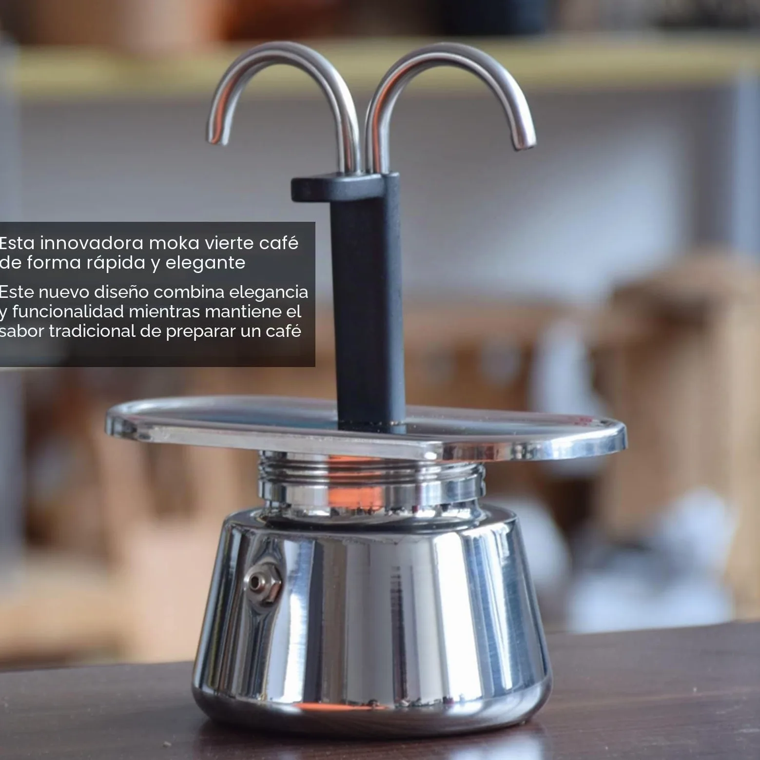 Topyond Moka Pot, 2 Tazas 100ml Acero Inoxidable de Doble Cabeza, Cafetera Espresso para Estufa Cafetera Italiana Clásica para Hacer Café, Conducto DIY