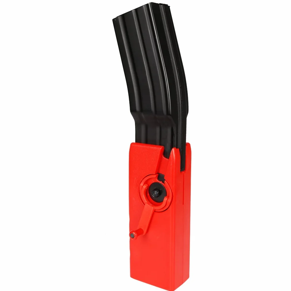 HAOYK táctico Airsoft Paintball M4 1000 Rondas Cargador de manivela Manual para Cargadores de Velocidad rápida BB