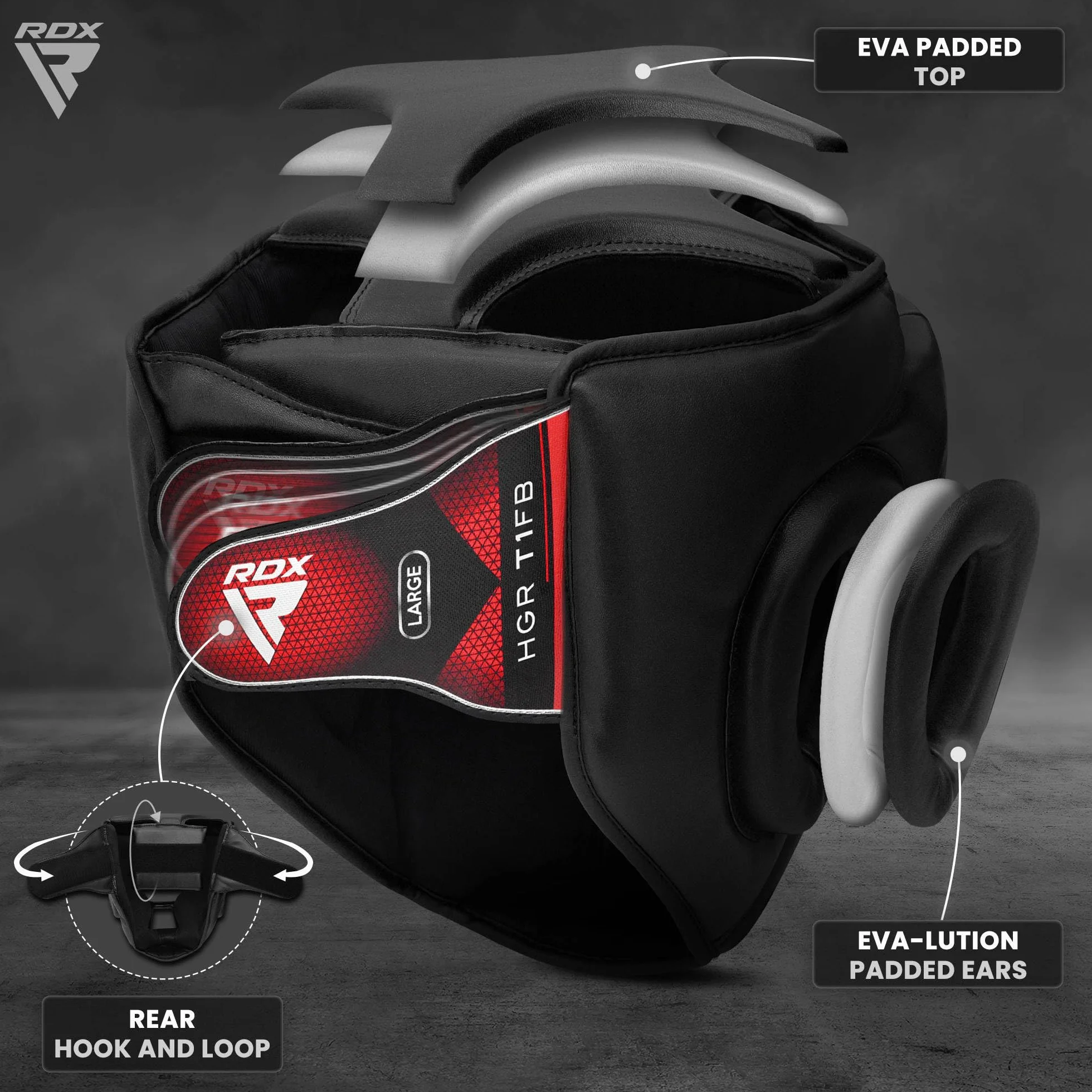 RDX Casco Boxeo MMA Kickboxing Sparring Protector Entrenamiento Lucha