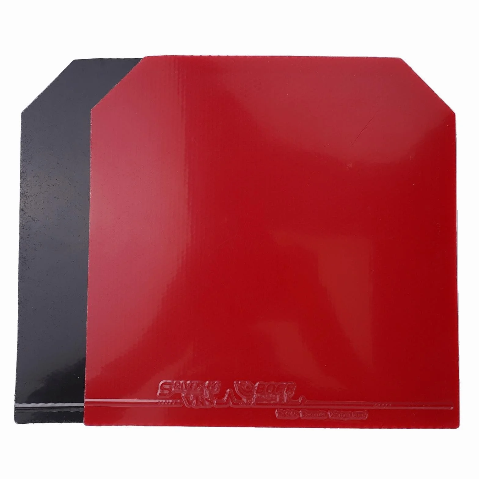 Oniissy Goma de tenis de mesa 2,1 mm dureza 40 repuesto raqueta ping pong control velocidad (negro + rojo)
