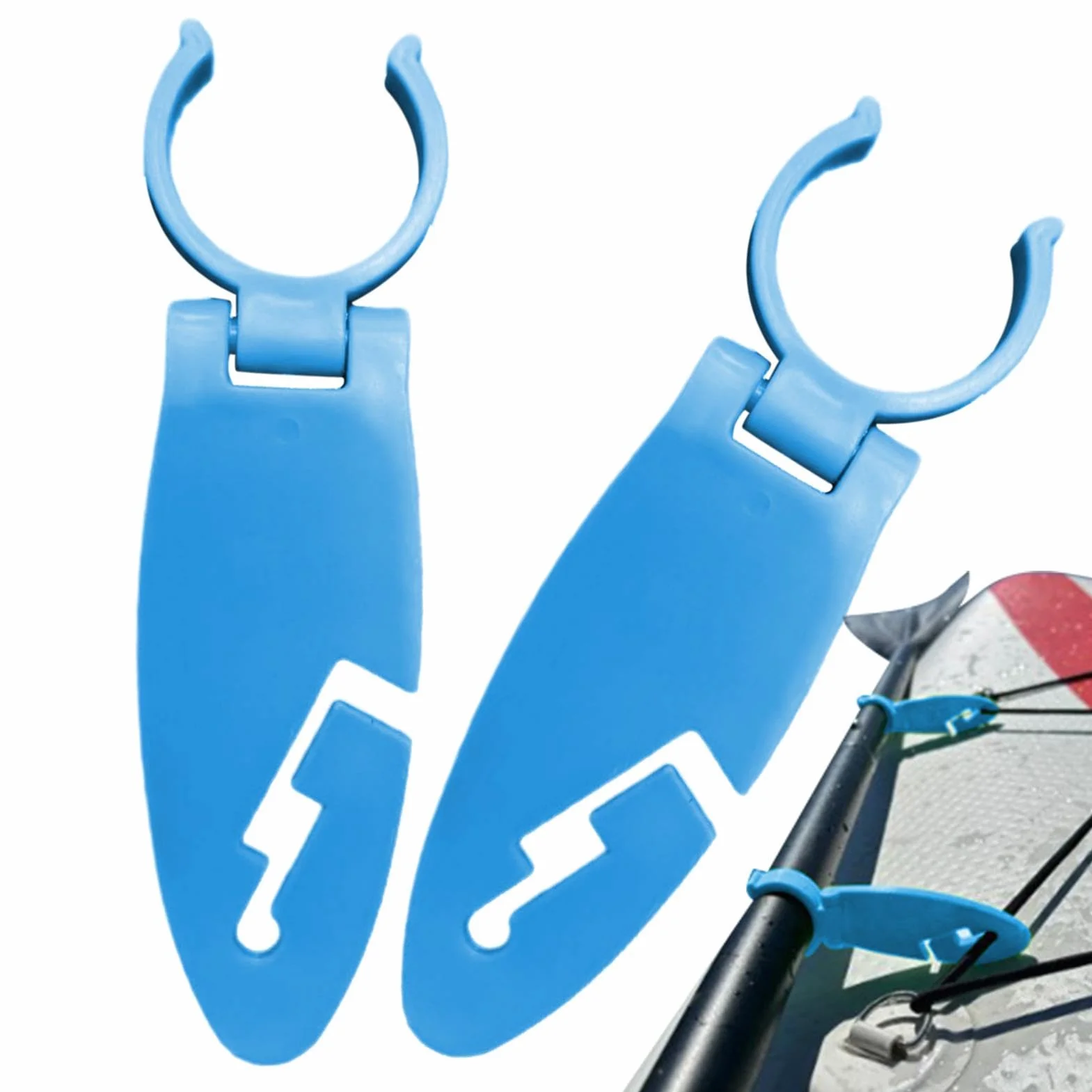 Clips Tabla Paddle Surf 2 Piezas, Accesorios Tablas Paddles Surf Protección UV, Clip Resistentes Corrosión Correas Remo Kayak