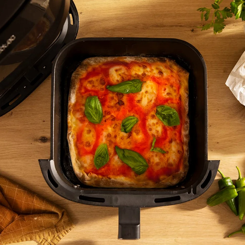 Cecotec Freidora de Aire sin Aceite Air Fryer de 7,6L Cecofry Absolute 7600. 2000W, Digital y Compacta, PerfectCook, Temperadura y Tiempo Regulable, Panel Táctil, 8 Modos