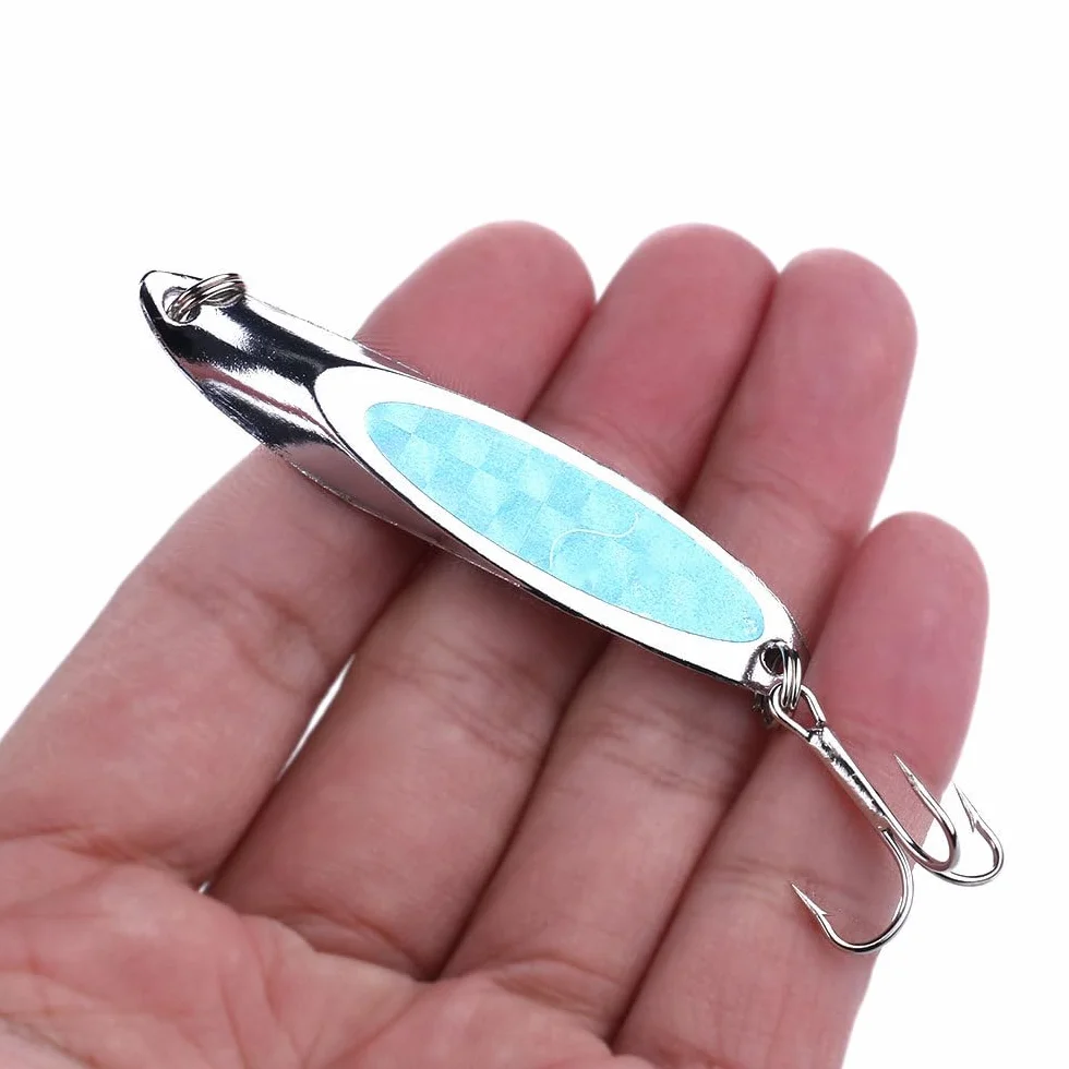 Señuelos de pesca metal cuchara cebo duro spinner para truchas