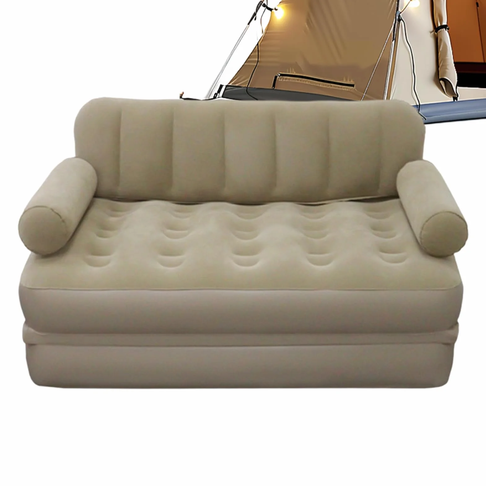 Sofá Inflable con Cabecera y Sillón Plegable | Sofá de Aire Inflable para Camping para Adultos y Niños, en Interior y Exterior, Playa, Viajes, Senderismo, Vacaciones,