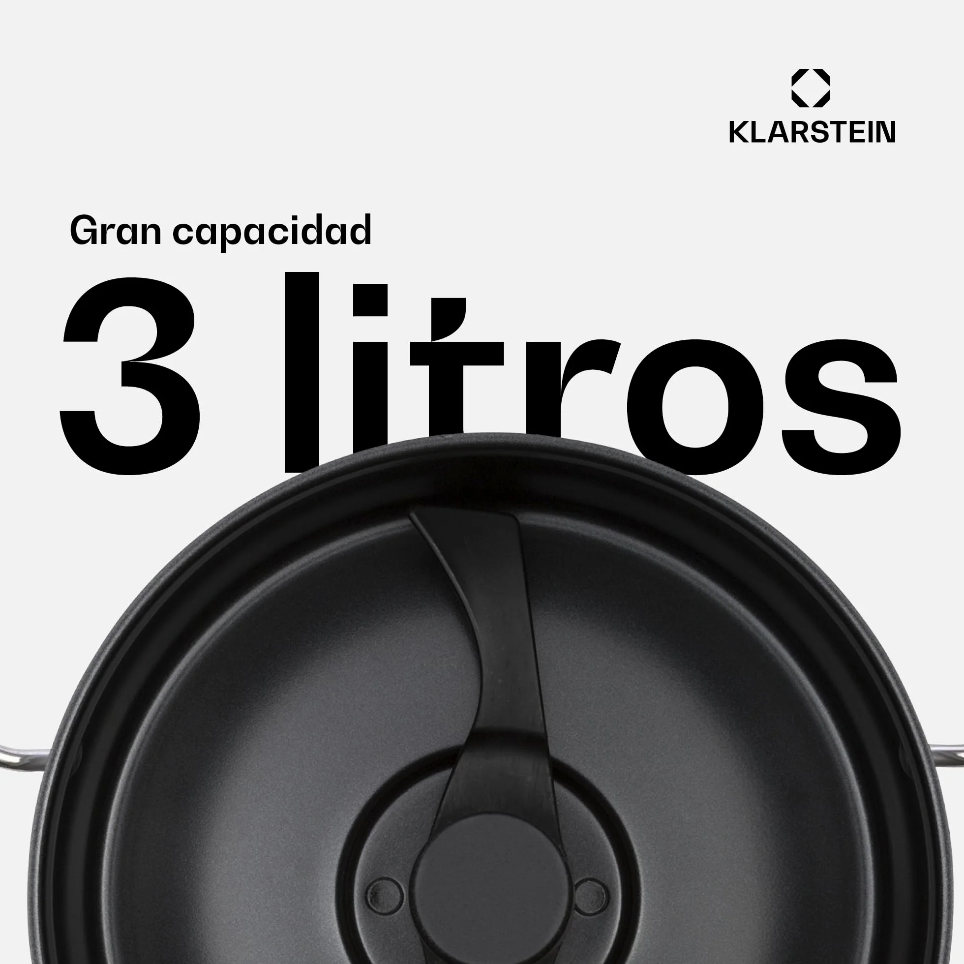 Klarstein Jam Session Olla para mermelada y gelatina, 1000W, 2 programas autimáticos, tiempo de cocción programable, mezcladora automática, interior recubierto, apto para lavavajillas, de 3 Litros