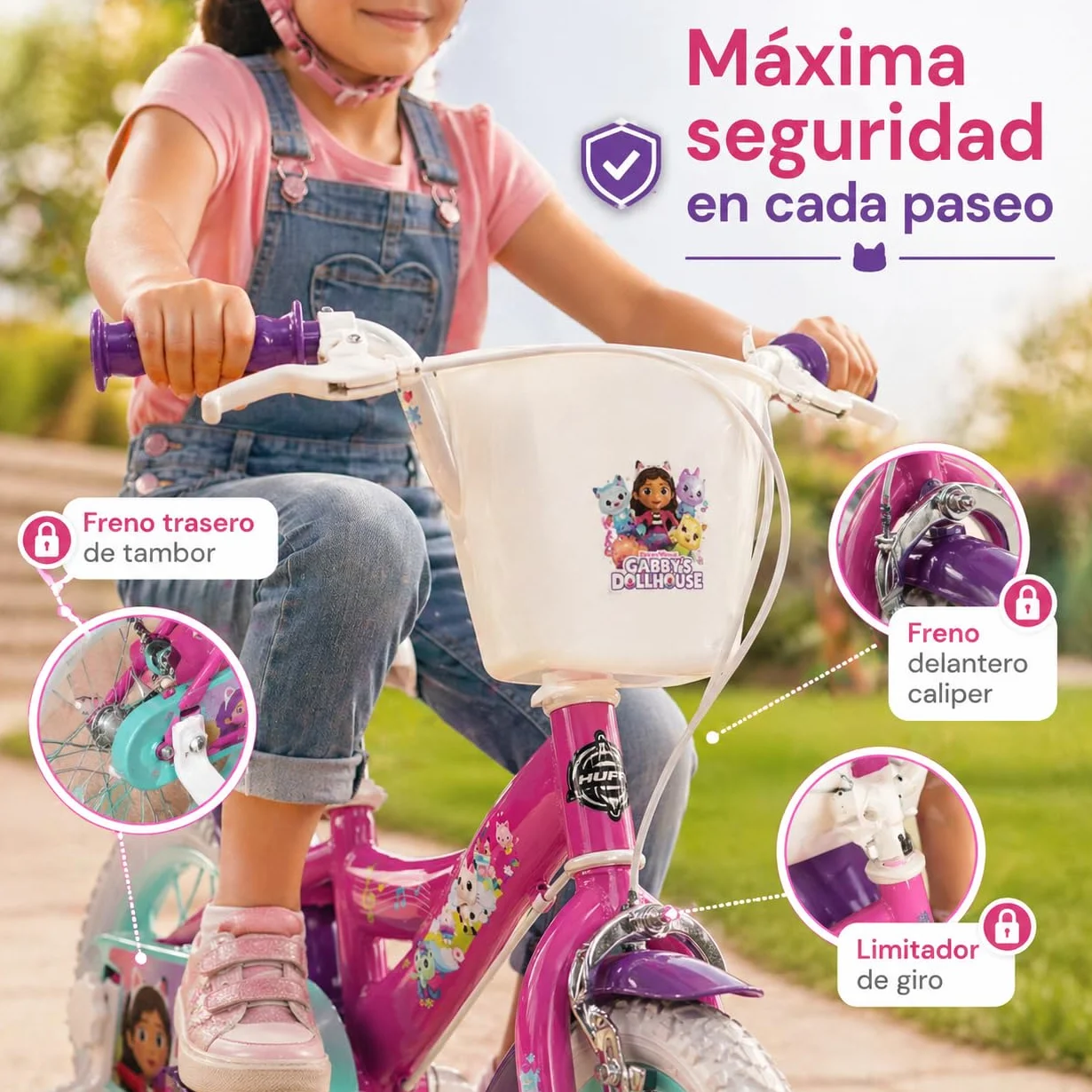 TOIMSA Gabby's Dollhouse Kinderfahrrad Rosa Small