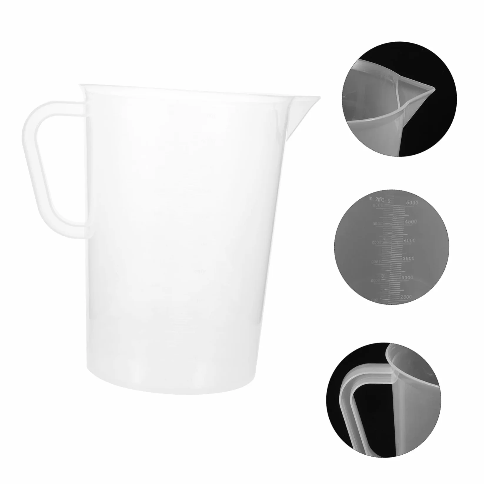 Vaso Medidor de Plástico de Resistente y Doble Cara para Cocina y Uso Doméstico Práctico y Fácil de Limpiar