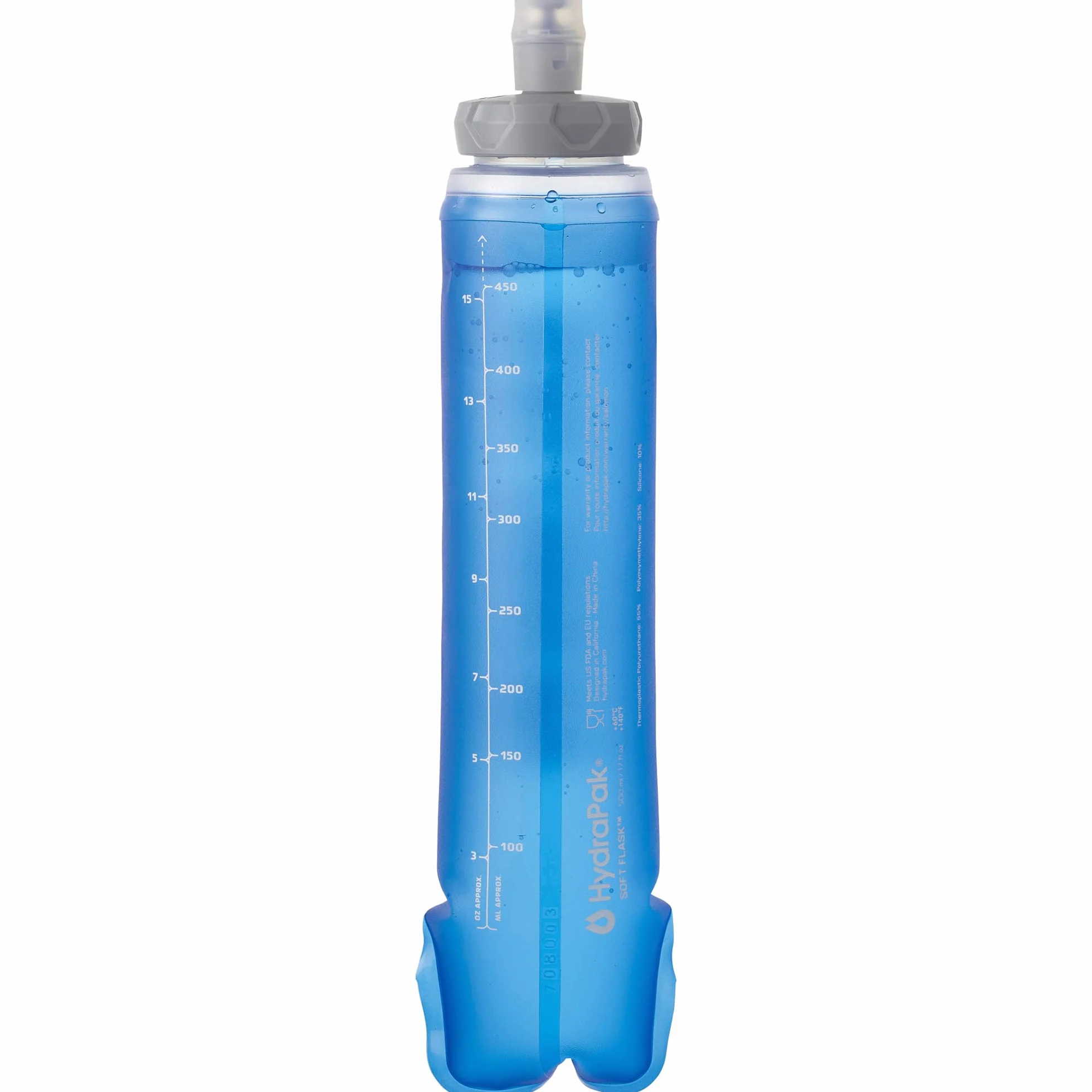 Salomon Soft Flask 500ml/17oz 42 Frasco de Hidratación Suave Unisexo, Fácil de usar, Comodidad, Válvula de alto flujo, Azul