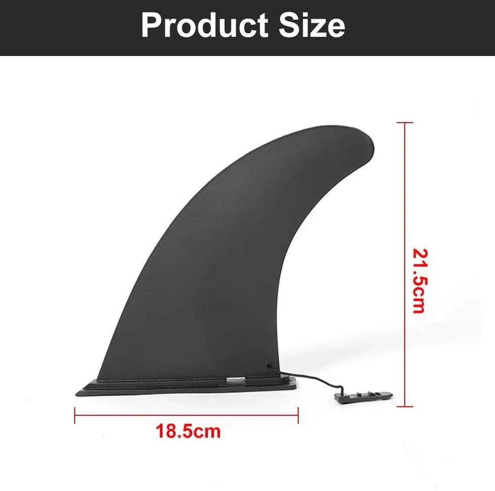 Aleta Central de Tabla de Surf, Aleta Paddle Surf, Quilla de Paddle Surf, Aleta de Tabla de Surf Hinchable, Plug-in Sup Fin, 9in, ABS, para Surf, Stand Paddle Board, Kayak, Longboard Surfboard Fins