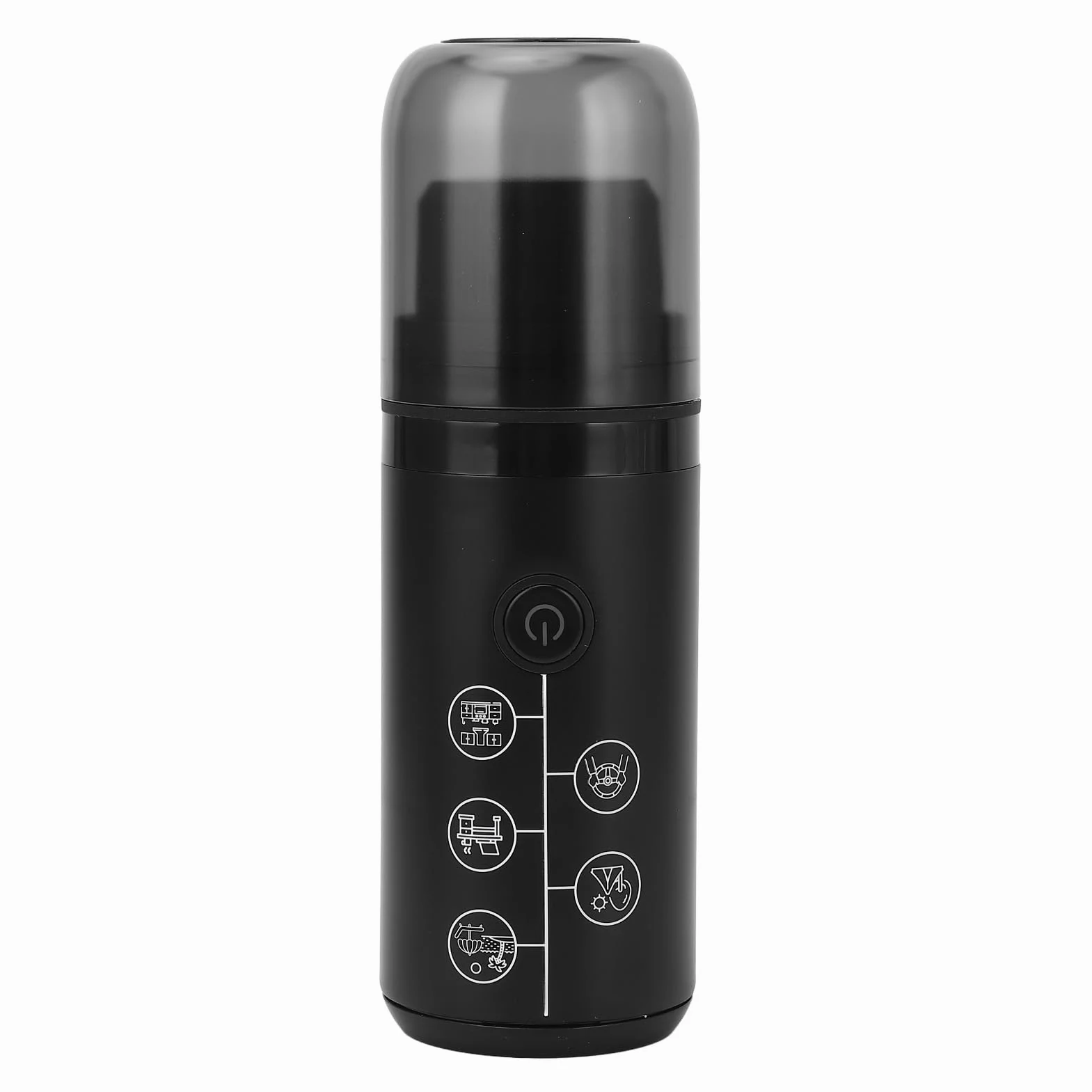 Pilipane Cafetera de cápsula de cápsula eléctrica de 17 bares de cafetería recargable por la máquina eléctrica portátil para el hogar al aire libre (Negro)