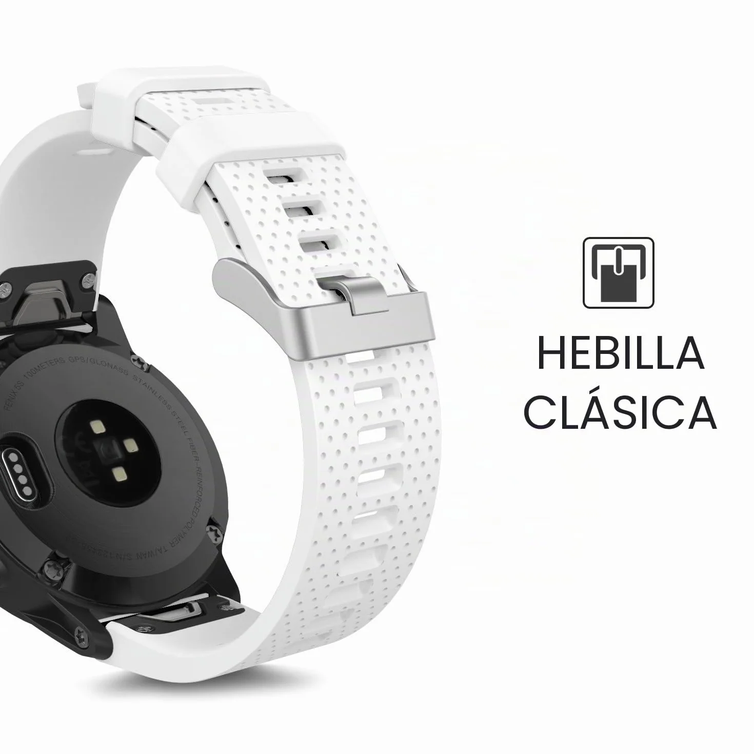 MoKo Correa de Reloj Compatible con Garmin Fenix 7S 20mm Quick Fit Pulsera Deportiva Silicona