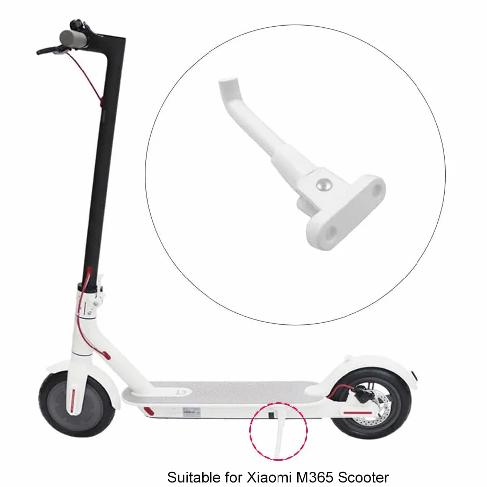 Butyeak Pata de Cabra para Xiaomi M365 Scooter, Soporte de Estacionamiento Blanco