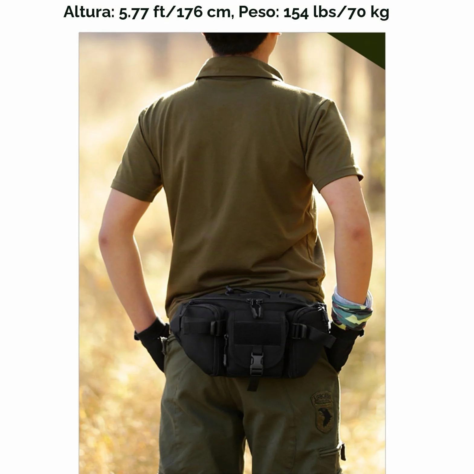 ZHIERNA Riñonera Tactical Hombre Bolsa Cintura Militar con Diseño Molle Bandolera Multibolsillos para Trekking, Montaña, MTB