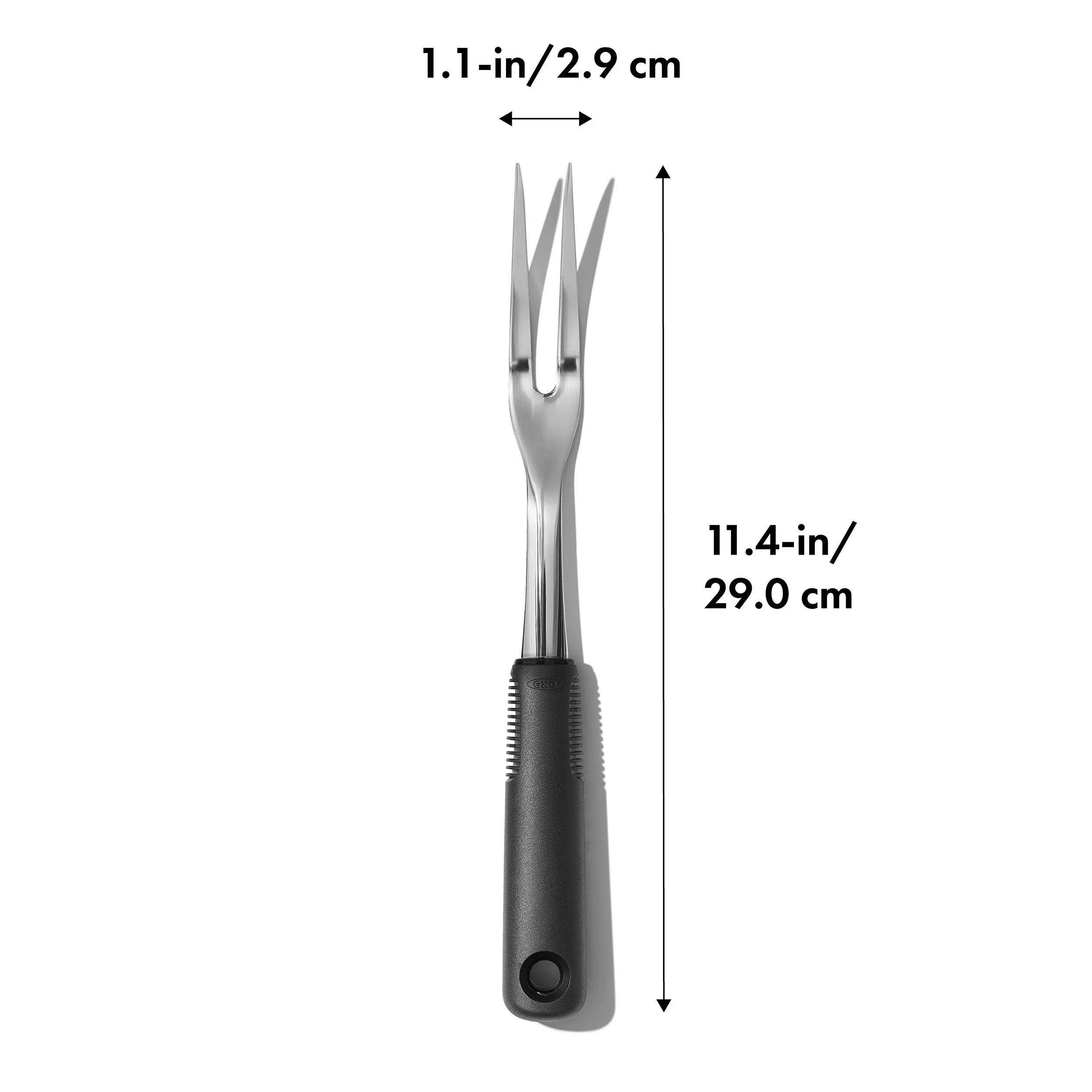 OXO Stainless Steel Carving Fork Good Grips-Tenedor de trinchar (Acero Inoxidable), Metalizado