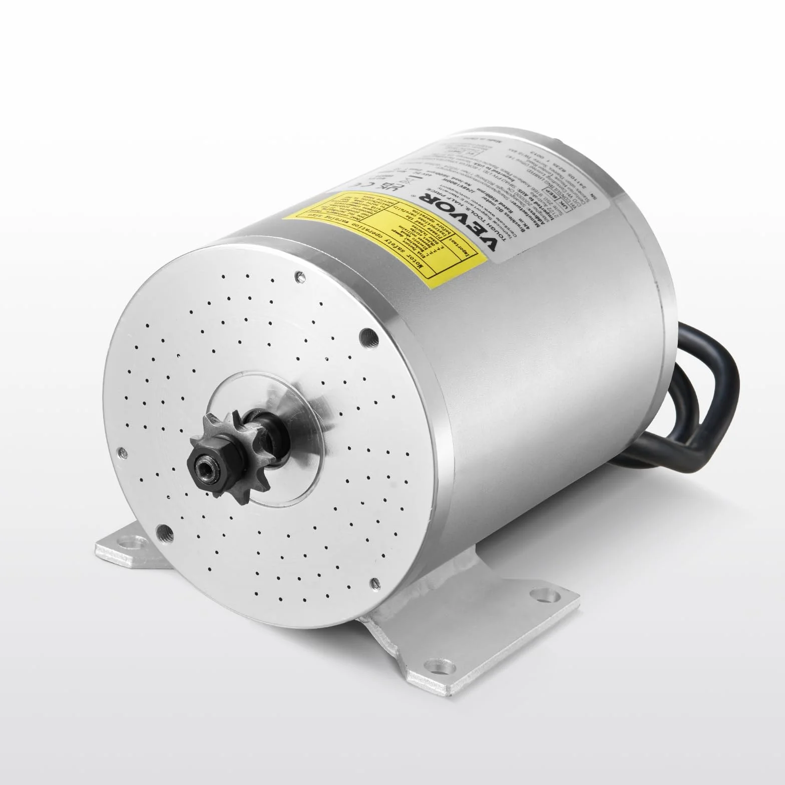 VEVOR Kit de Motor Eléctrico sin Escobillas de CC 1800 W 48 V 4500 RPM con Controlador de Velocidad