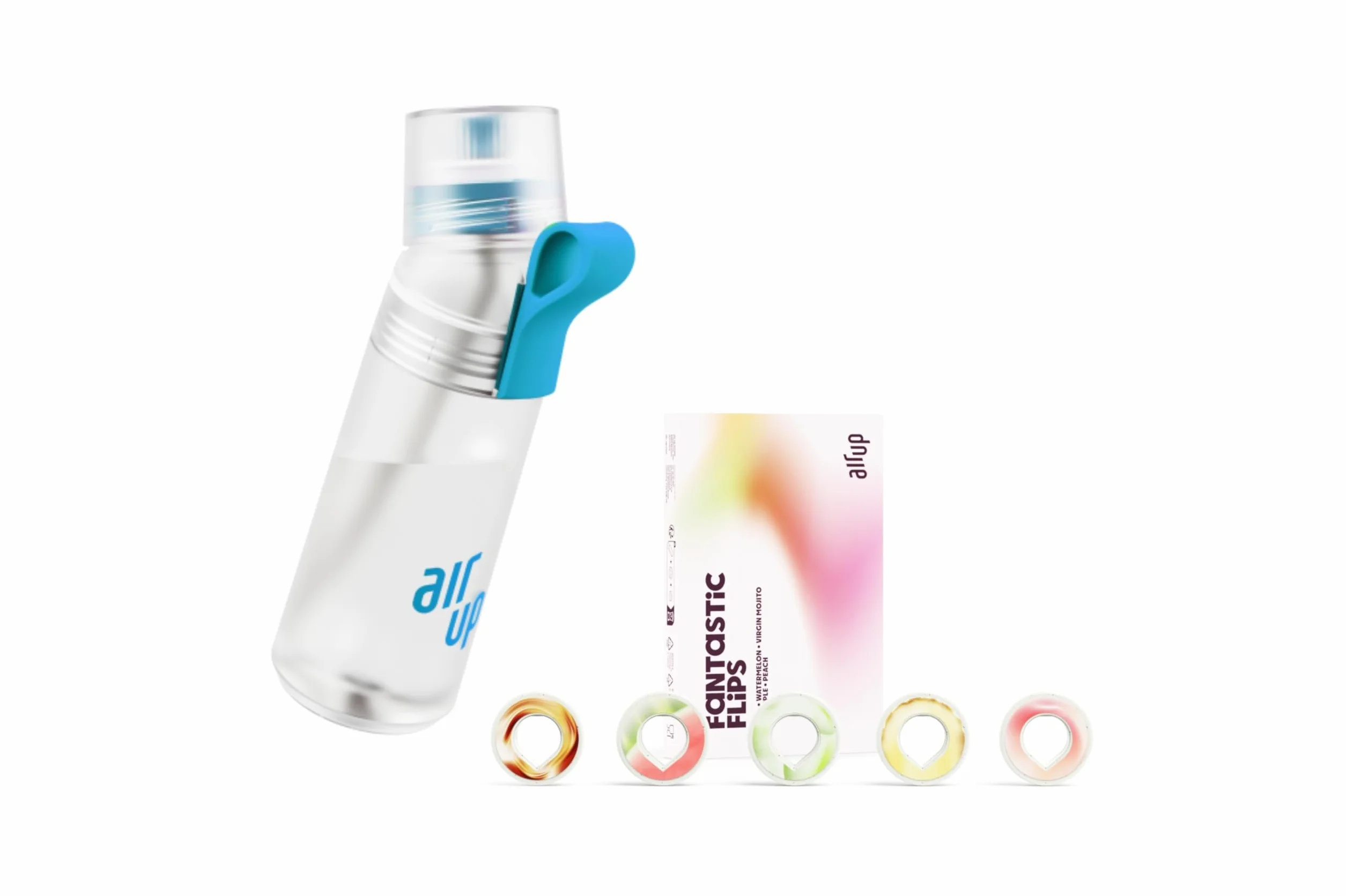 airup Botella Gen2 Starter Set 600 ml original azul Splash sin azúcar apta lavavajillas sin BPA