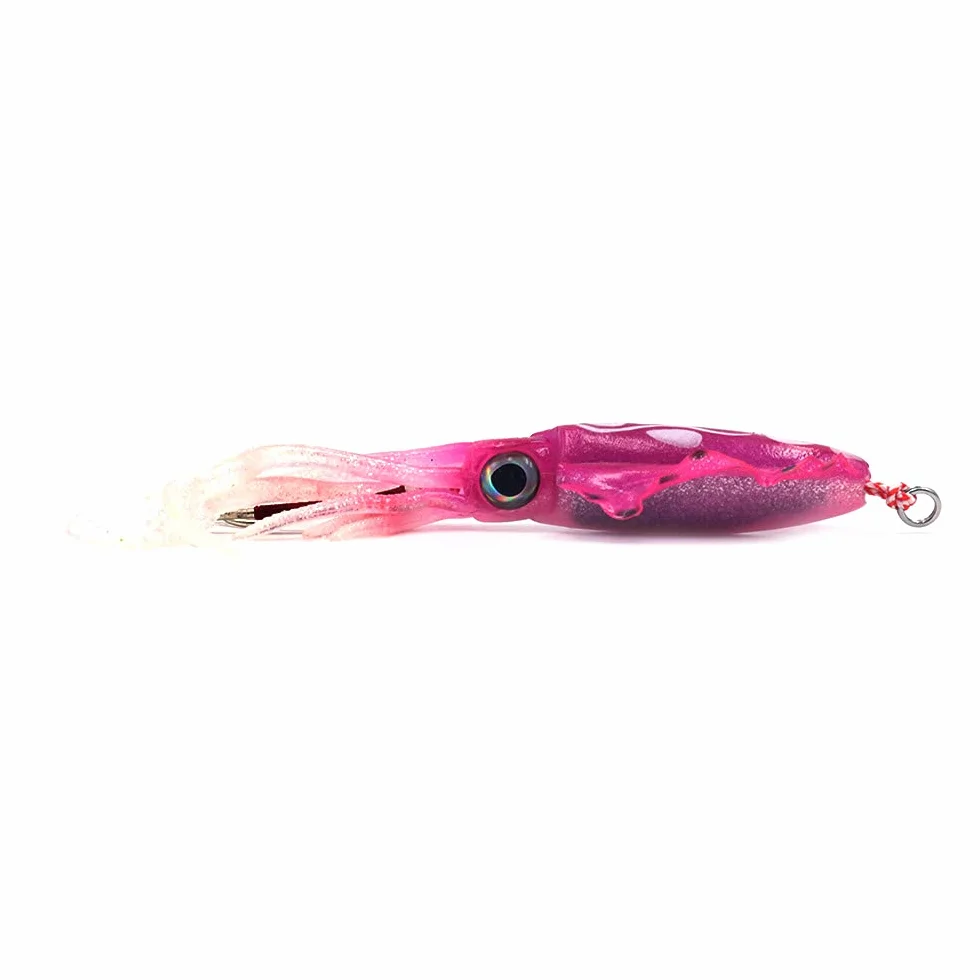 El mejor señuelo de pesca de calamar para agua salada y agua dulce para lubina, bacalao y peces de roca en este señuelo
