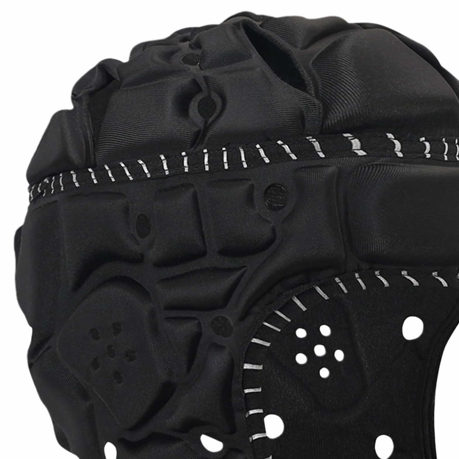 Football Helmet Soft Adjustable High-Performance Portable Padded Reflective Soccer Youth Adults Multipurpose Outdoor