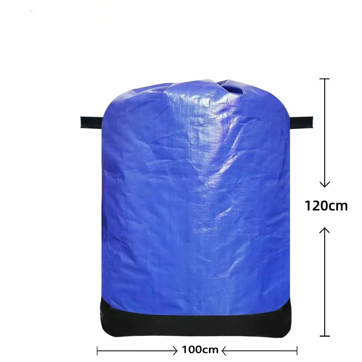 2 bolsas de mudanza reutilizables resistentes con cordón y asas, bolsas de almacenamiento de ropa gigantes, impermeables, para ropa, ropa de cama, colcha, mantas, equipaje (azul)