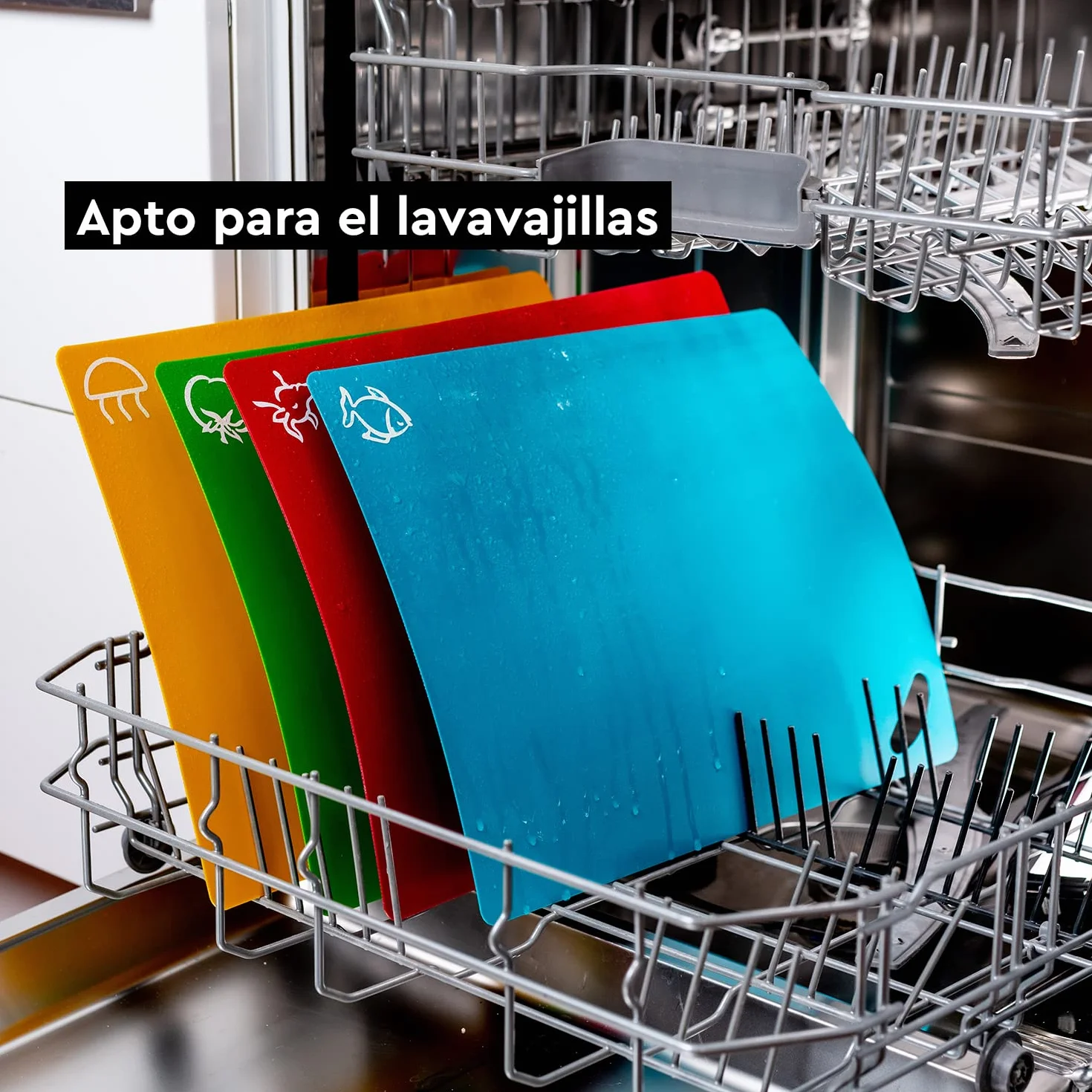 Axer 2x Tabla de Cortar Cocina Grande - Tabla Cortar Cocina Plastico Flexible - Tablas de Cocina BPA-Libre - Cutting Board Chopping Board Set