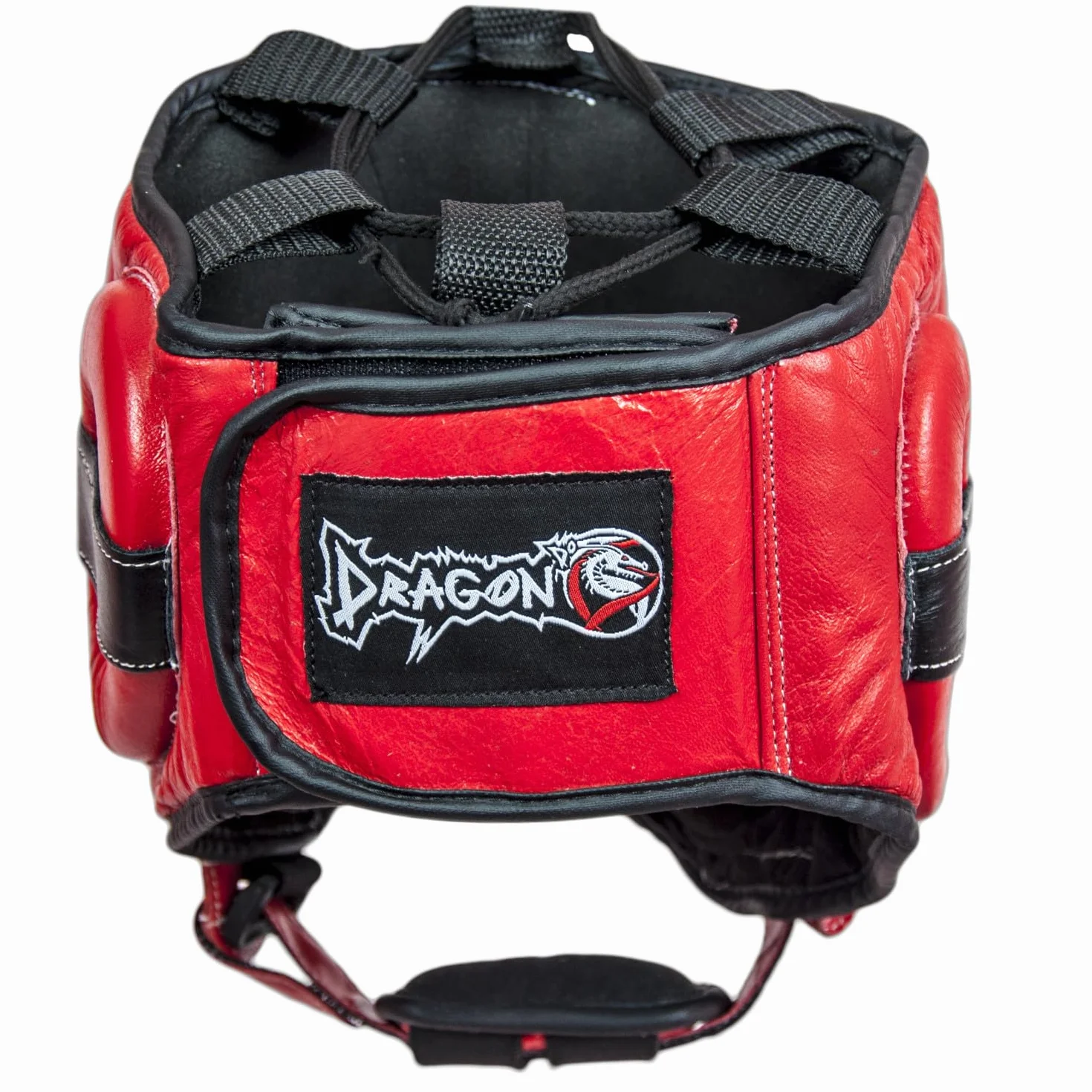 Casco de boxeo profesional de piel auténtica con protección facial de acero DragonDo 11751-L