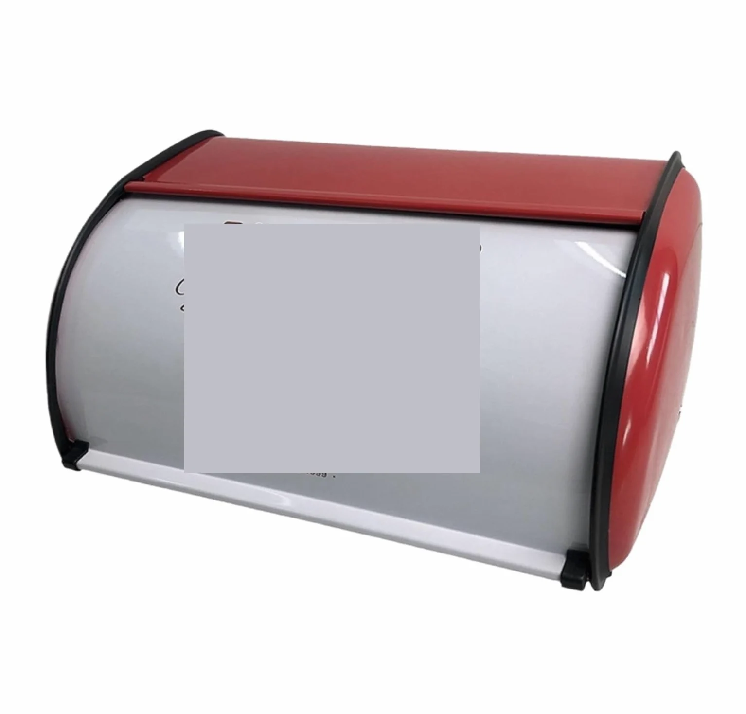 Caja De Pan Panera para Pan Panera De Metal con Tapa Enrollable, Soporte Rústico para Guardar Pan, para Encimera, Cocina Y Hogar Caja Contenedor De Pan(Rot)