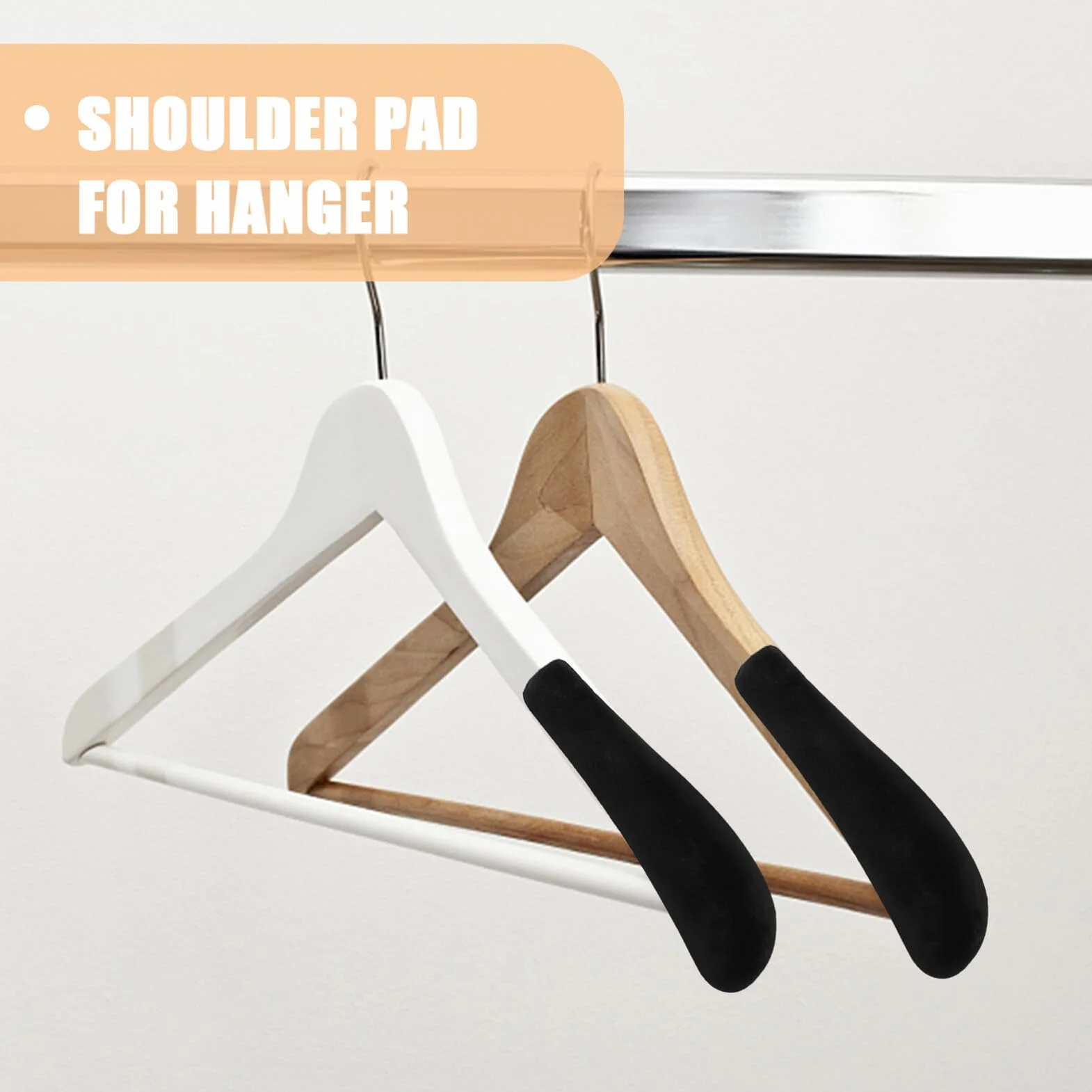 10 Hombreras para Perchas 5.51X1.77X1.18 Pulgadas Soporte De Hombro para Ropa Delicada como Suéteres Vestidos Trajes Almohadillas para Colgar Ropa