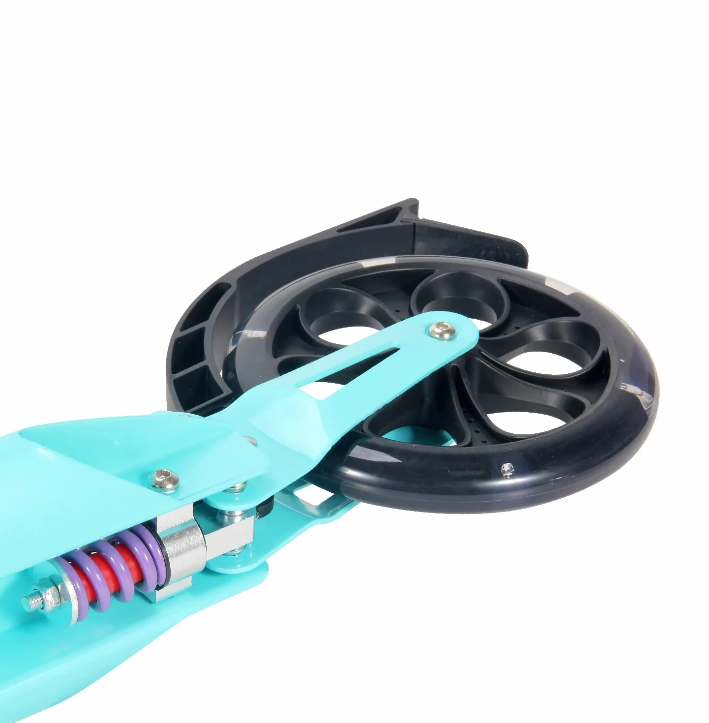 Patinete Urbano Plegable con Ruedas 200 mm Doble Suspension Manillar Ajustable