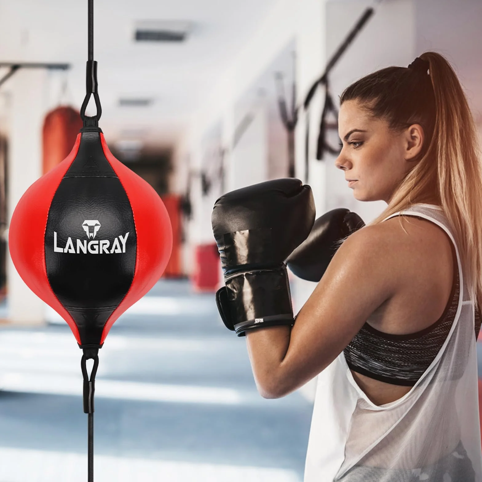 Double End Bag Boxeo Doble End Ball Set Punchingball Speedball Set PU Punchingbag Boxsack Boxtraining MMA Fitness Training