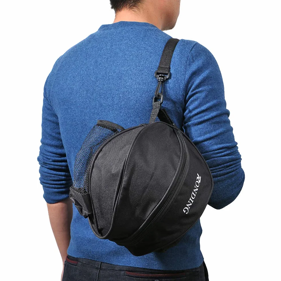 Lixada Bolsa de Baloncesto Portátil Bolso de Hombro Redondo para Deporte