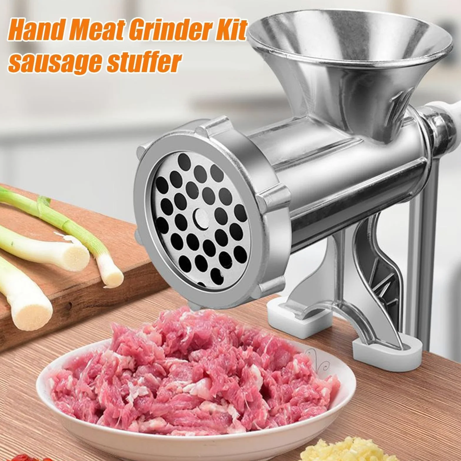 Picadora De Carne Molino De Alimentos Manual Multifunción De Manivela | Hacha de carne adecuada para la casa, dormitorio, apartamento, alquiler, cocina, restaurantes, carne de res y