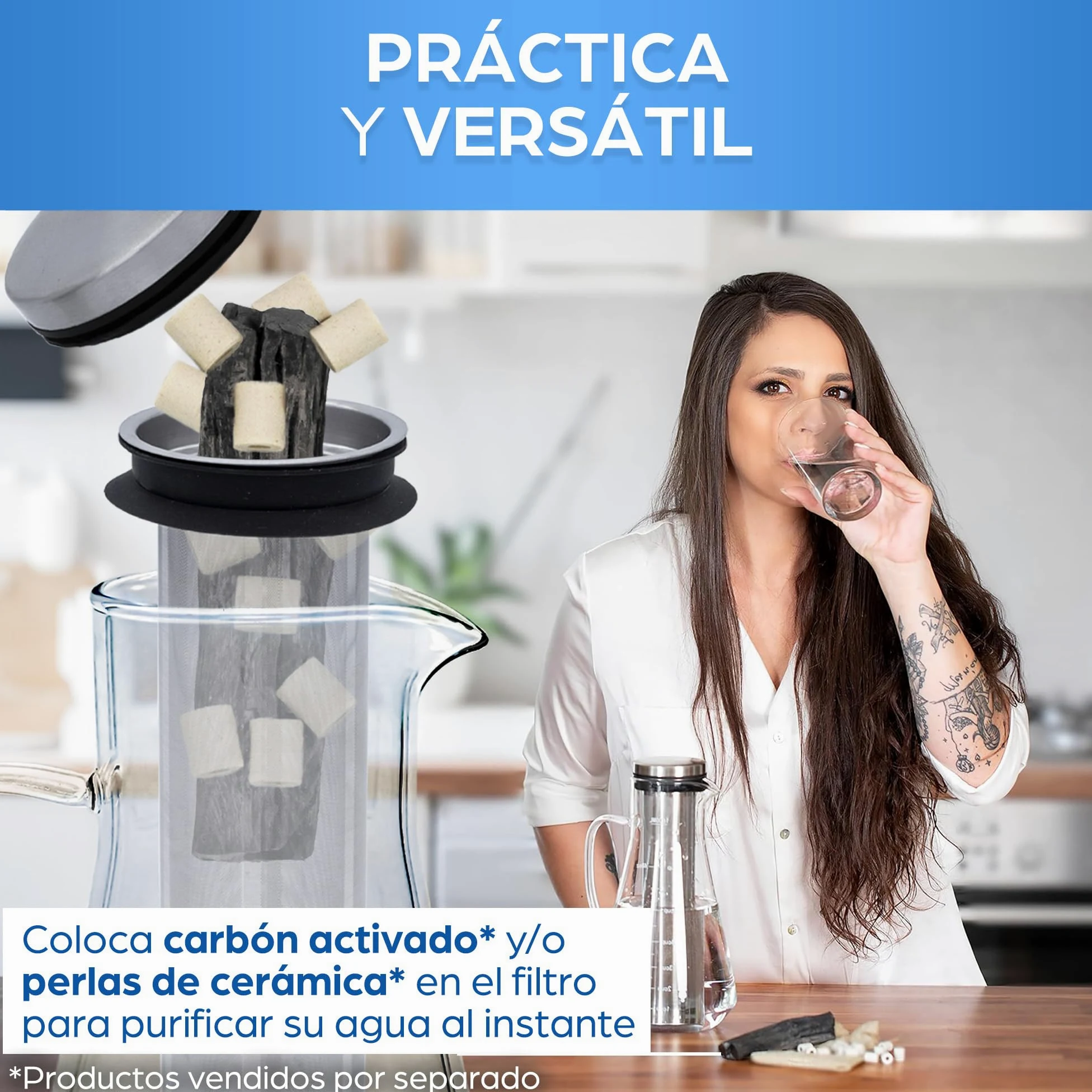 ORINKO® Jarra Cristal con Tapa 1,6L - Jarra de Agua Cristal para Infusiones - Ideal para Té, Limonada y Sangría - Jarra de Vidrio para Nevera - Diseño Elegante y Práctico para el Hogar
