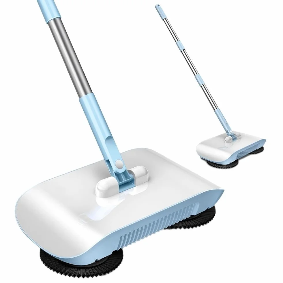 2 en 1 Aspiradora Sin Cable y Escoba， Eléctrica de Alta Eficiencia Escoba Electrica Sin Cable Cubo de Polvo Integrado Potente y Portátil Ideal para Hogar Pelo de Mascota y Alfombras