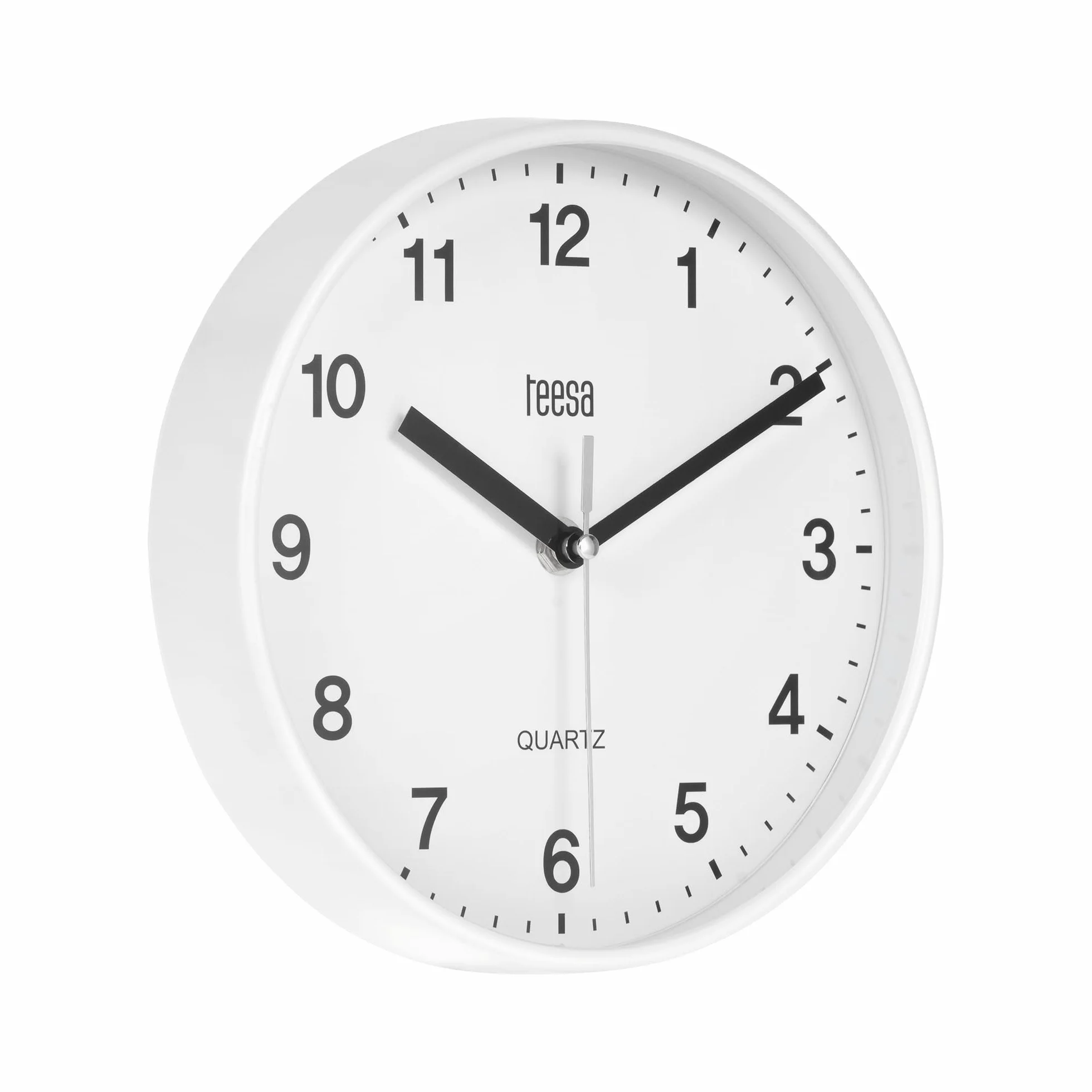 Teesa Reloj Analógico de Pared Universal 20 cm TSA0038 Blanco