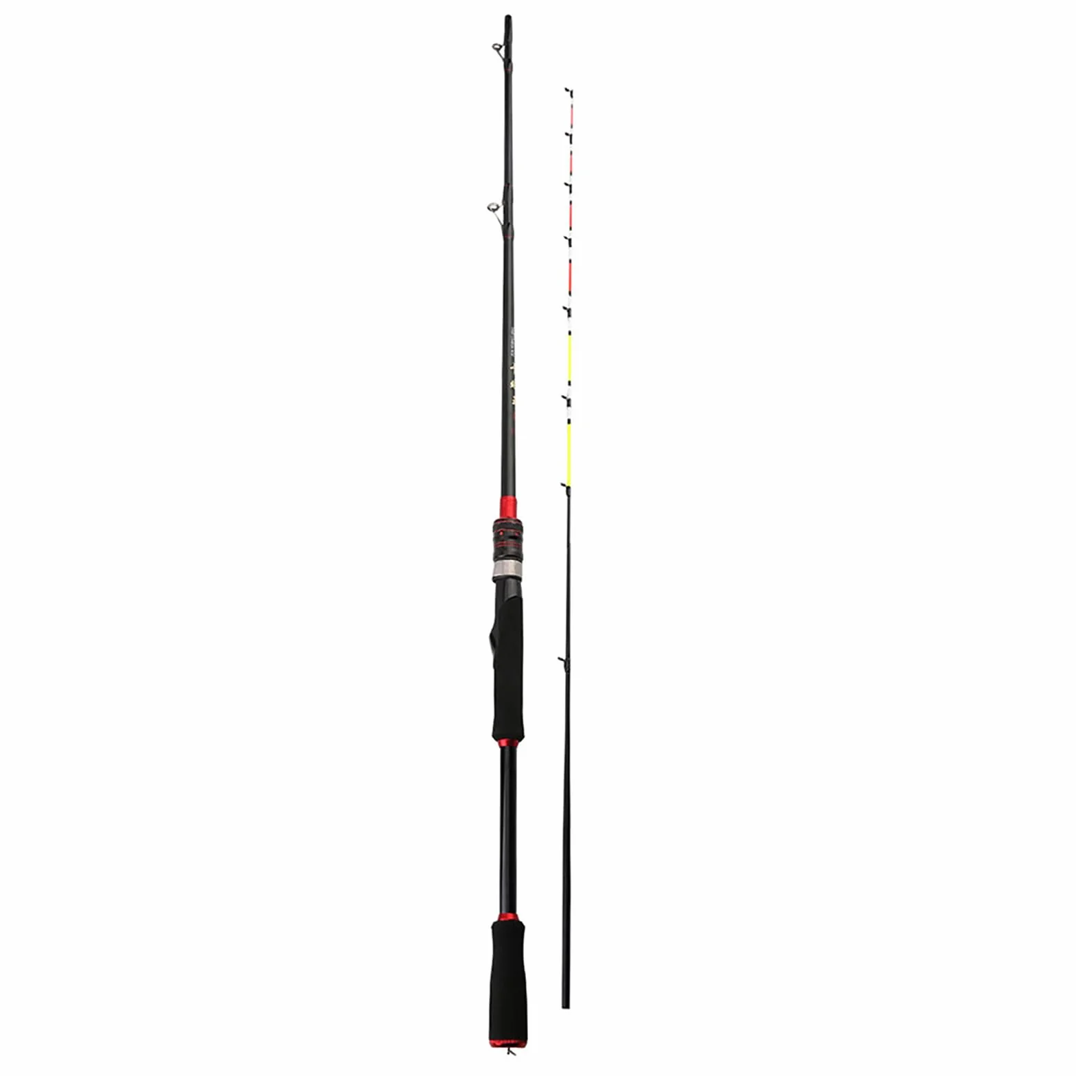 Bastón de Pescar Baitcasting Caña de Pescar Shore Cast Long Cast Soft Tail Balsa Raft Rod